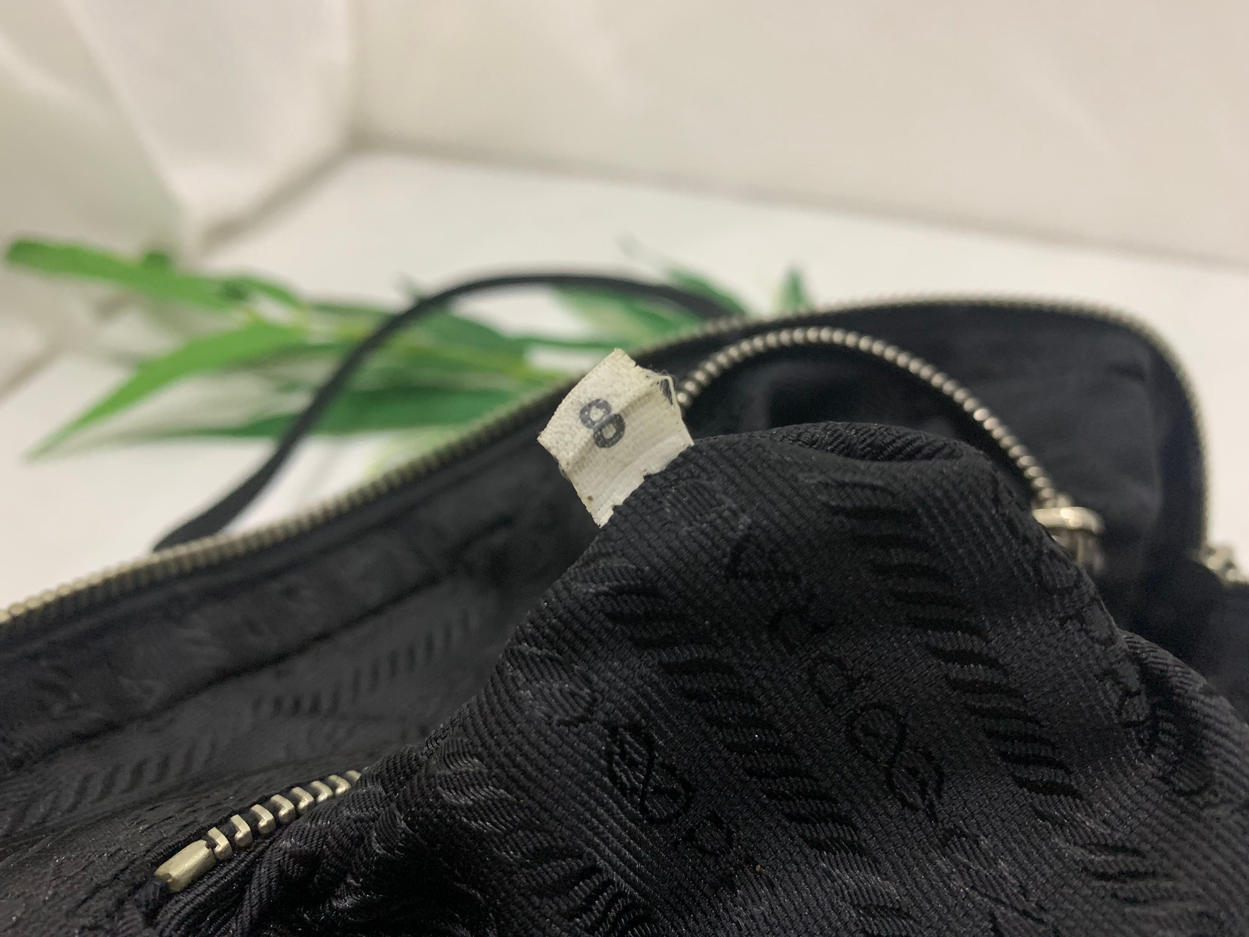 Black Authentic Prada Nylon Handbag - 11