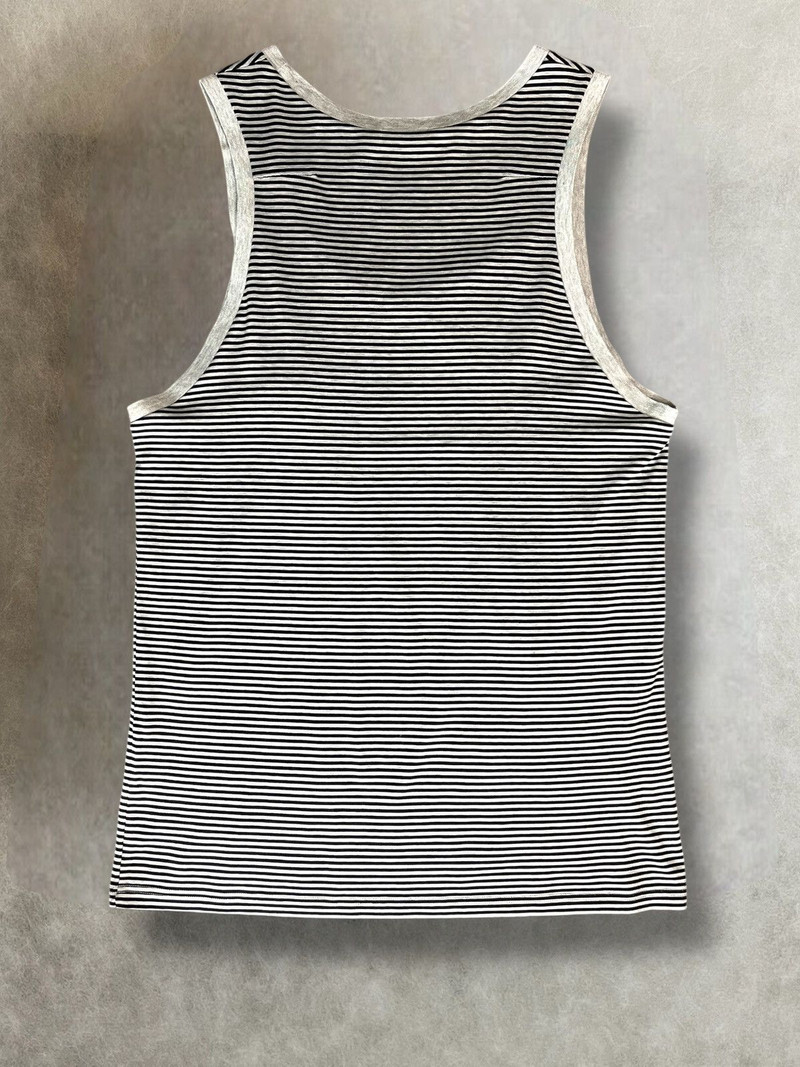 Dior Ss2005 Dior homme by hedi slimane striped pocket tank top