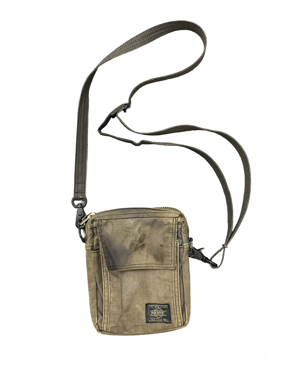 Trashed Faded Porter Crossbody Sling Bag small size - 1