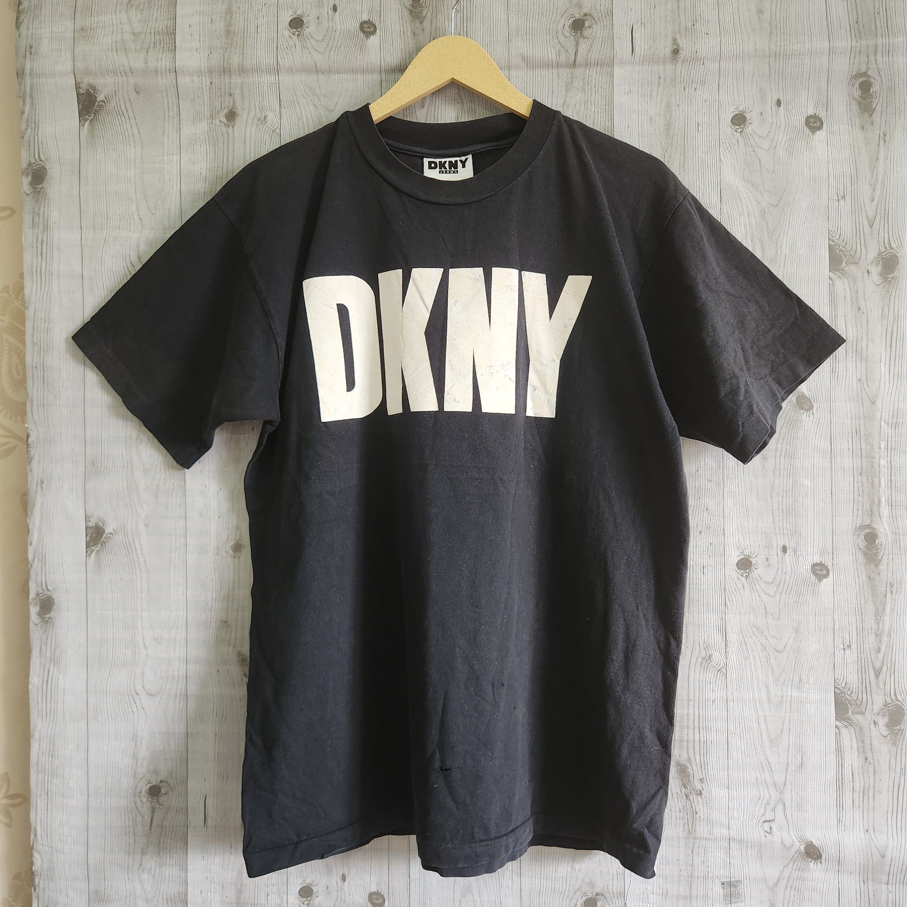 Vintage 1980s DKNY Big Logo Printed Single Stitches - 1