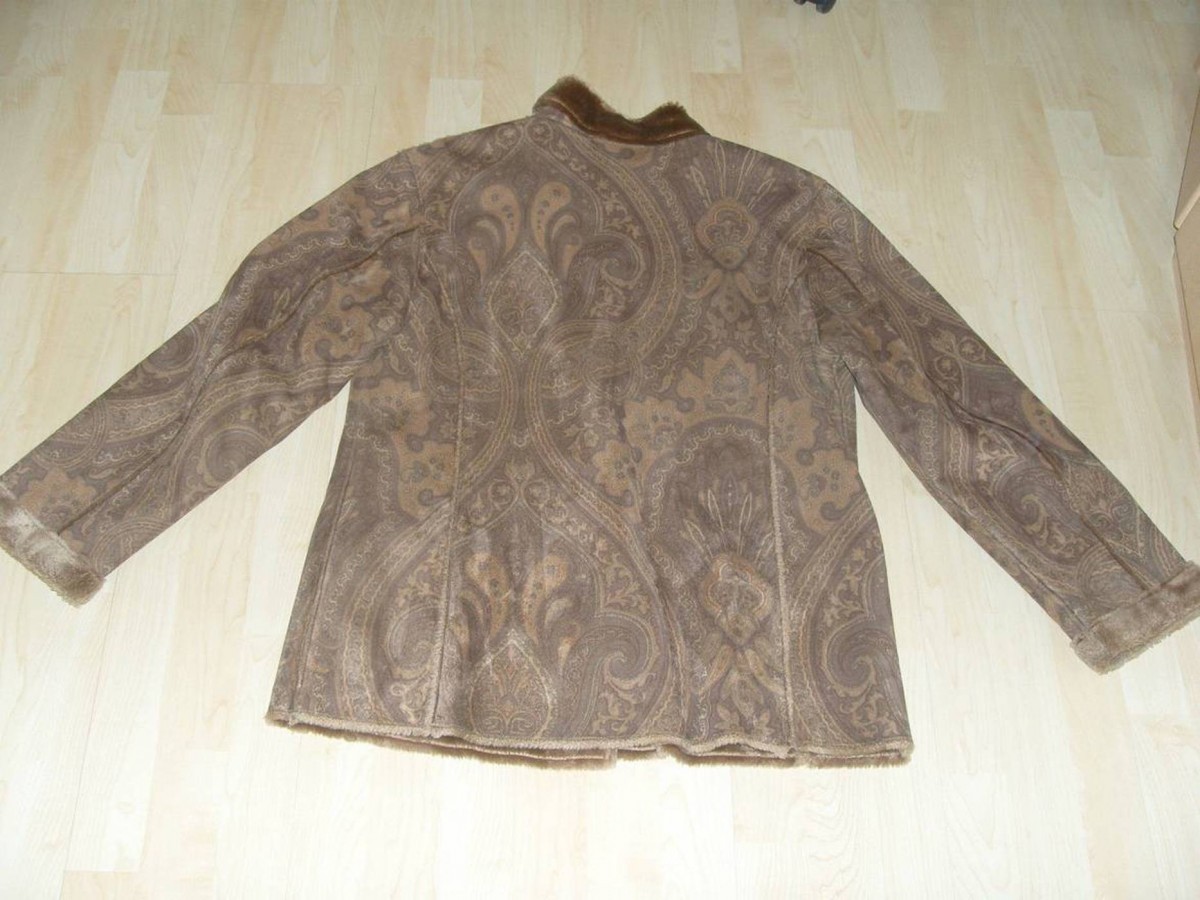 Vintage - Paisley Faux Fur Shearling Jacket - 5