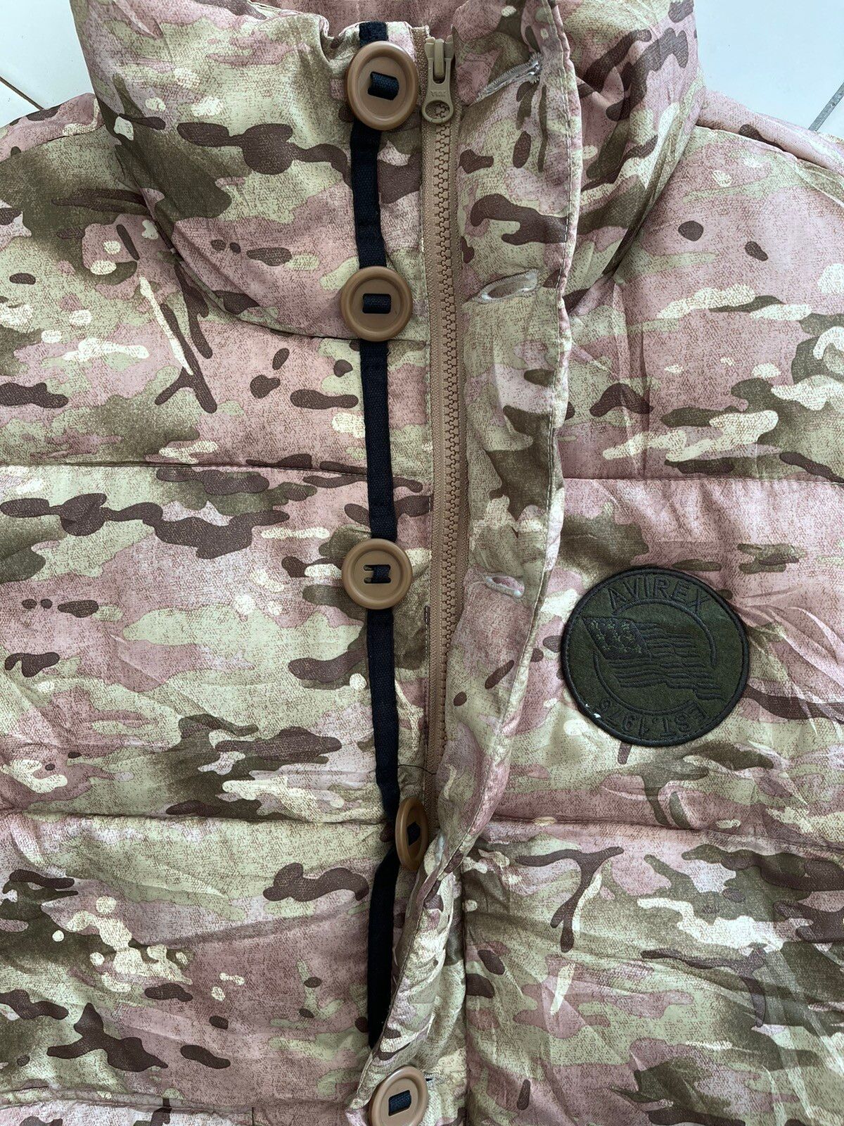 Military - Vintage Avirex camouflage Vest down jacket - 7
