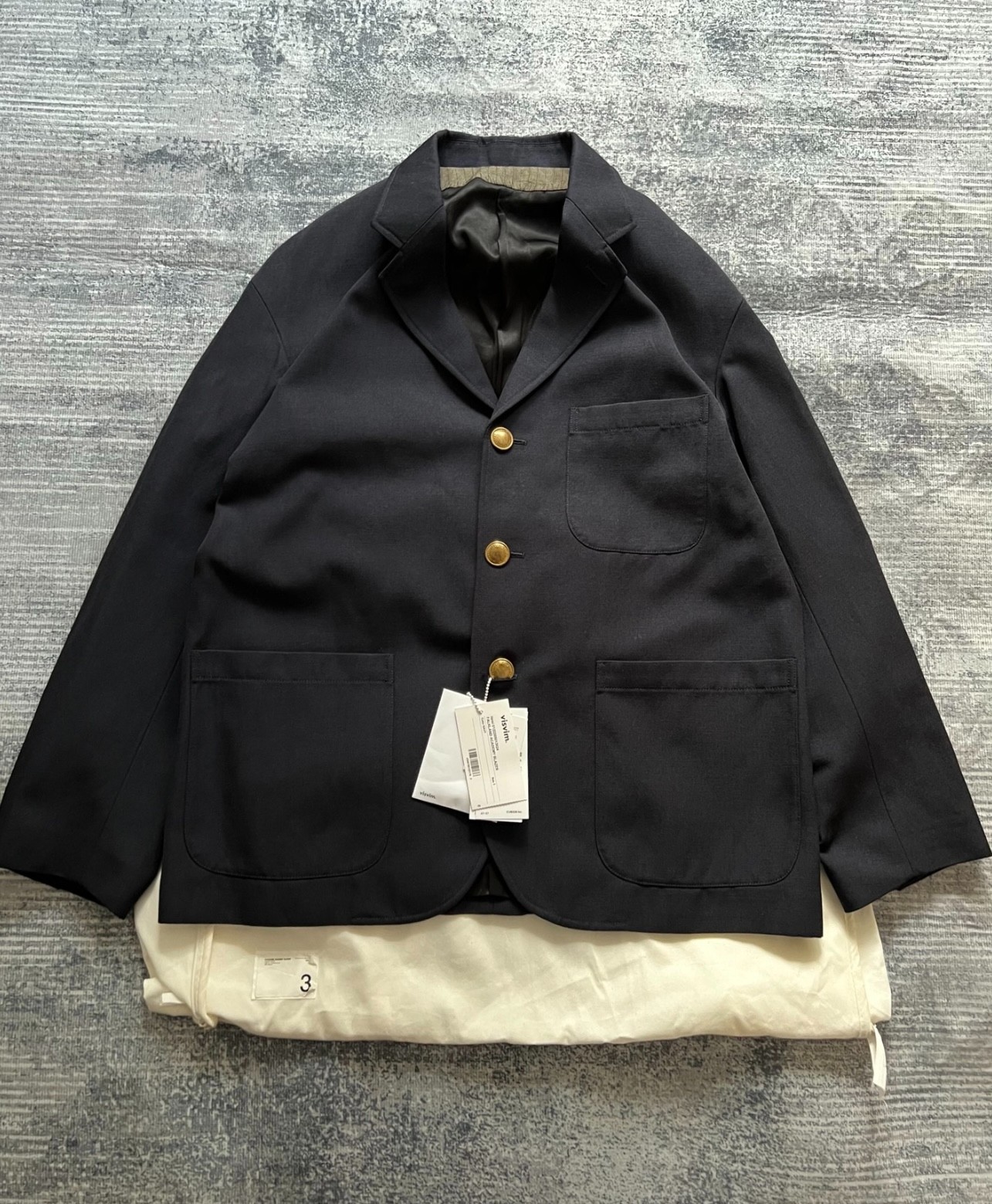 VISVIM 22AW FALKLAND ACADEMY BLAZER Gold Buckle Suit - 1