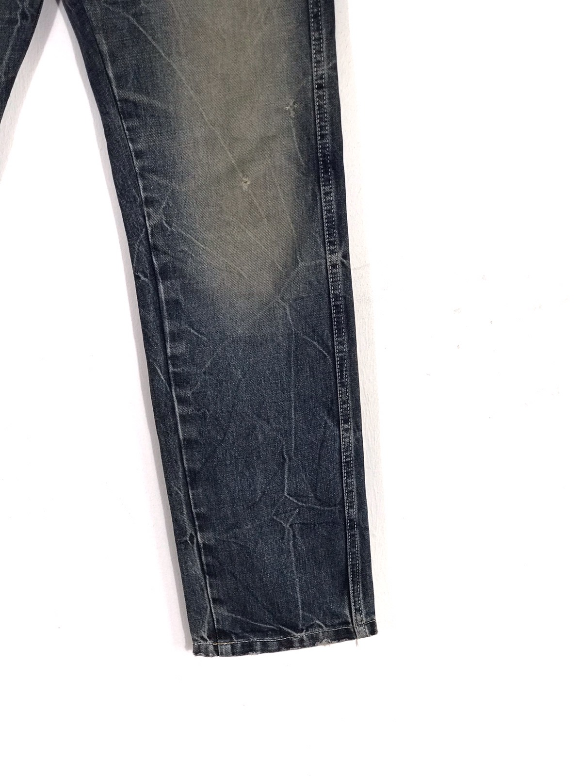 Indigo - Blue Blue Japan Distressed faded Jeans Made in Japan - 3