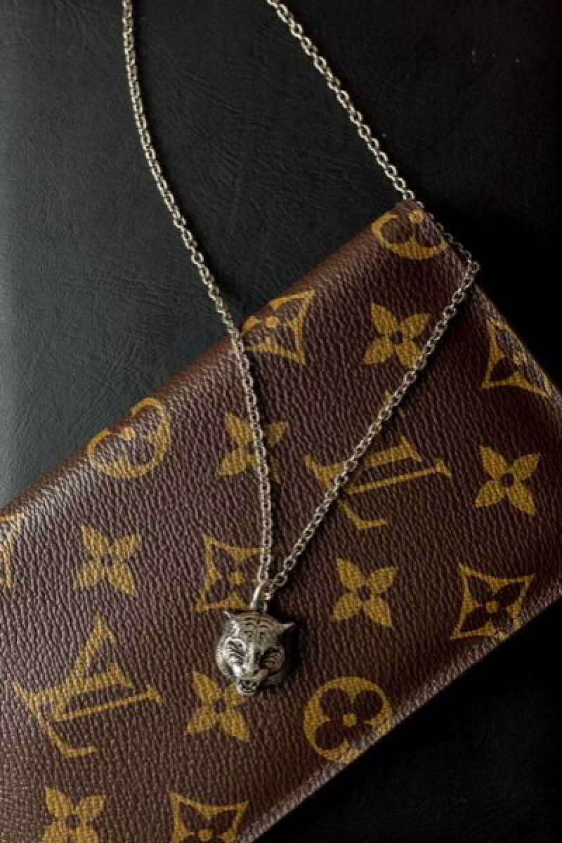 SS17 tiger head na sterling silver pendant necklace - 1