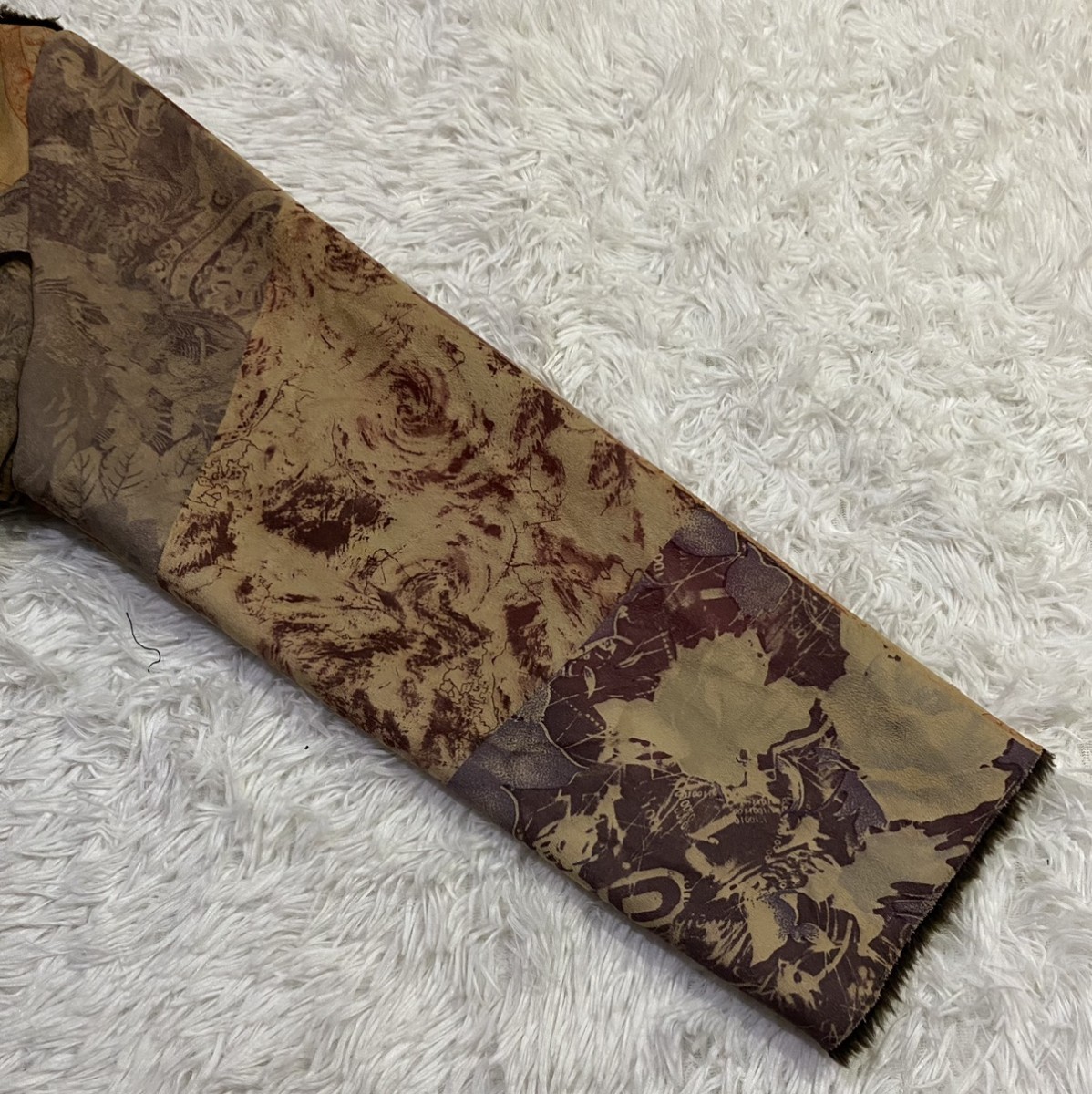 Japanese Brand - Chic Fleur Faux Fur Lined Fullprint Jacket - 6