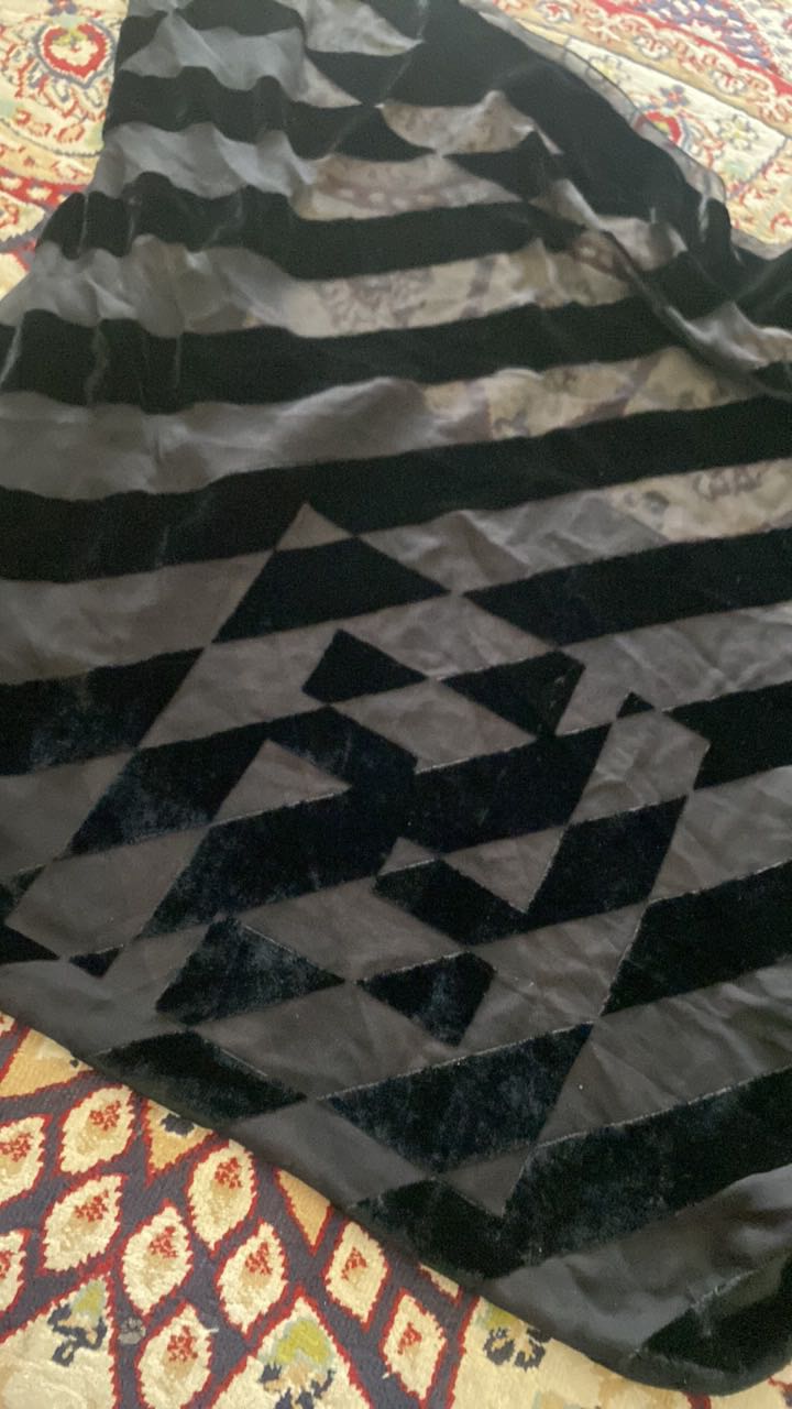 Fendi Foulard Silk Rayon Velvet Scarf - 8