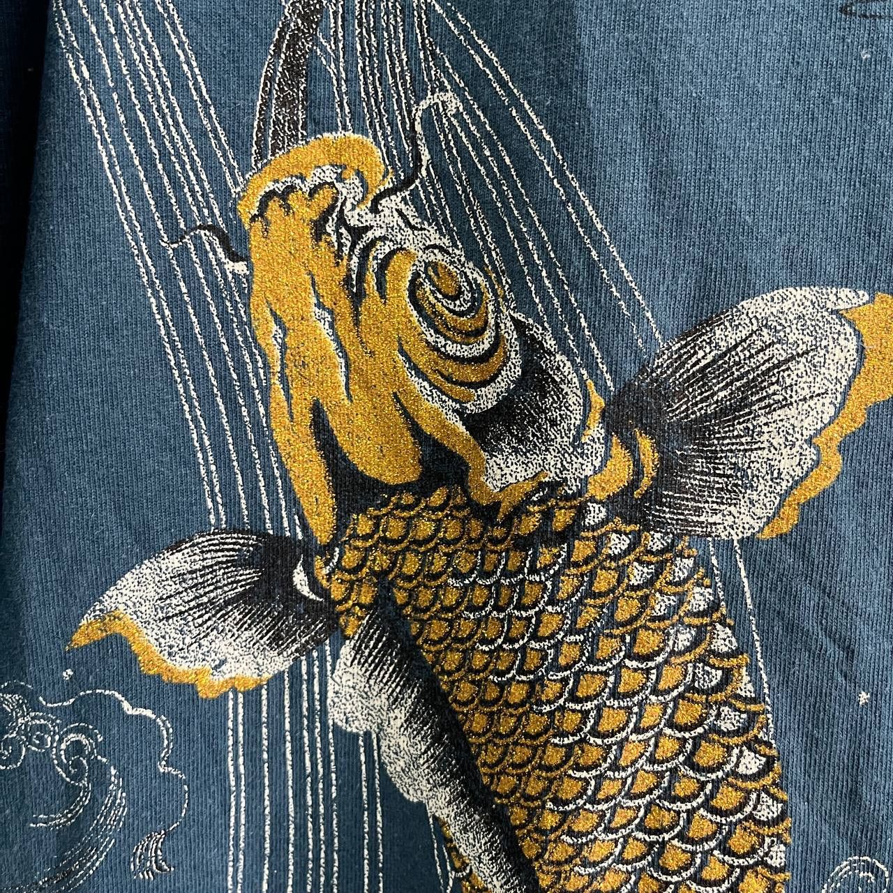 Japanese Brand - Vintage Sukajan TShirt Full Printed Japanese Koi Fish Dragon - 7