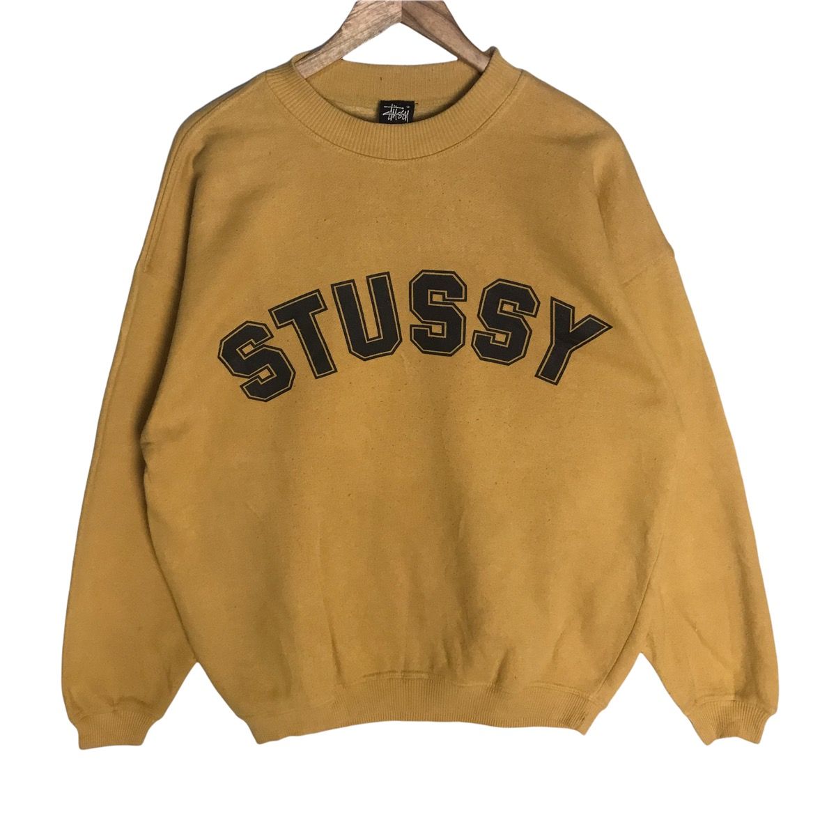 Vintage stussy big spell logo sweatshirt - 1
