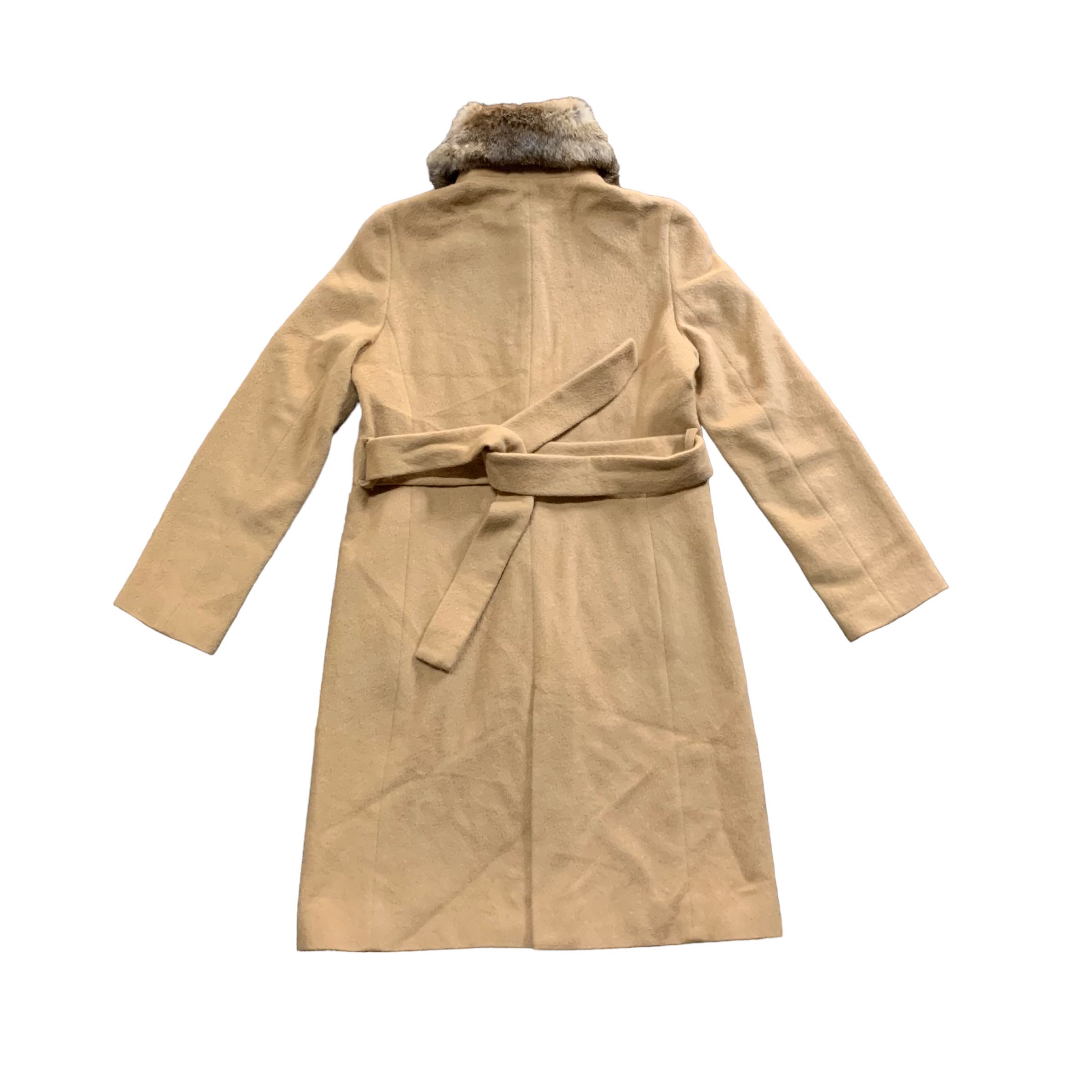 Ined By Yohji Yamamoto Mink Faux Furr Belted Long Coats - 3