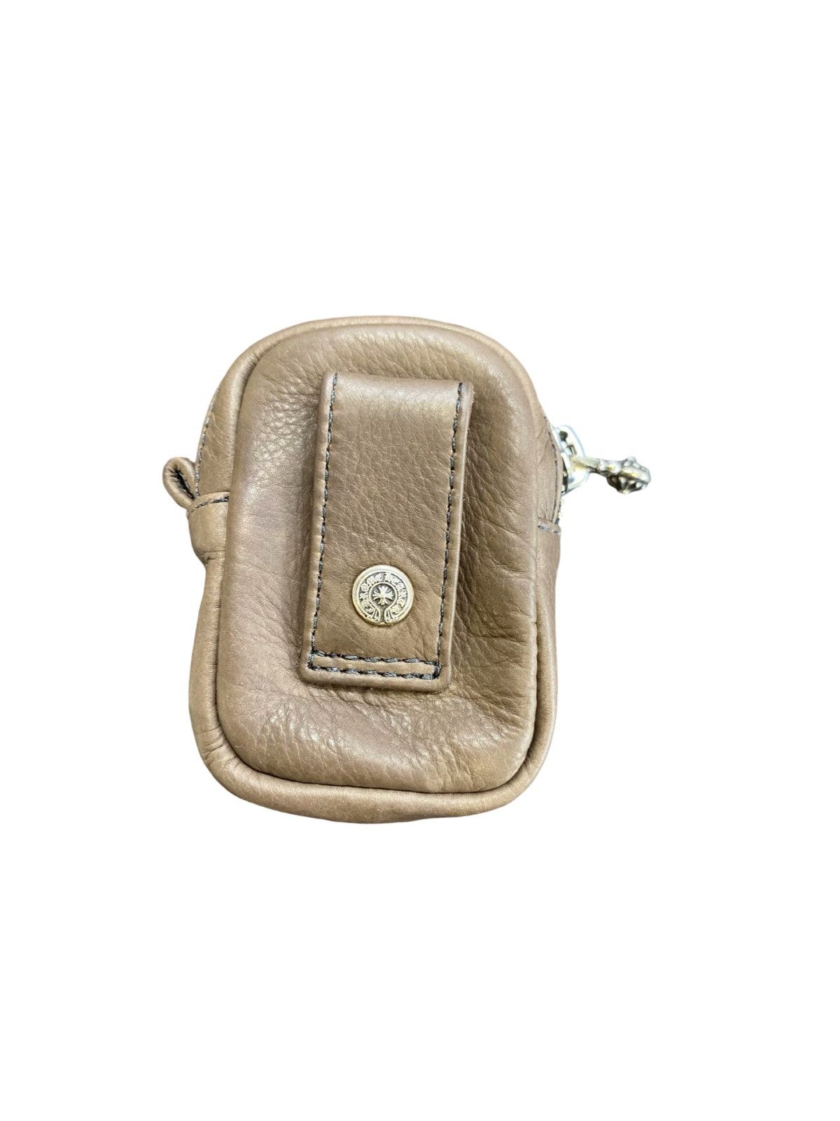 Leather cross patch AirPod case bag - 2