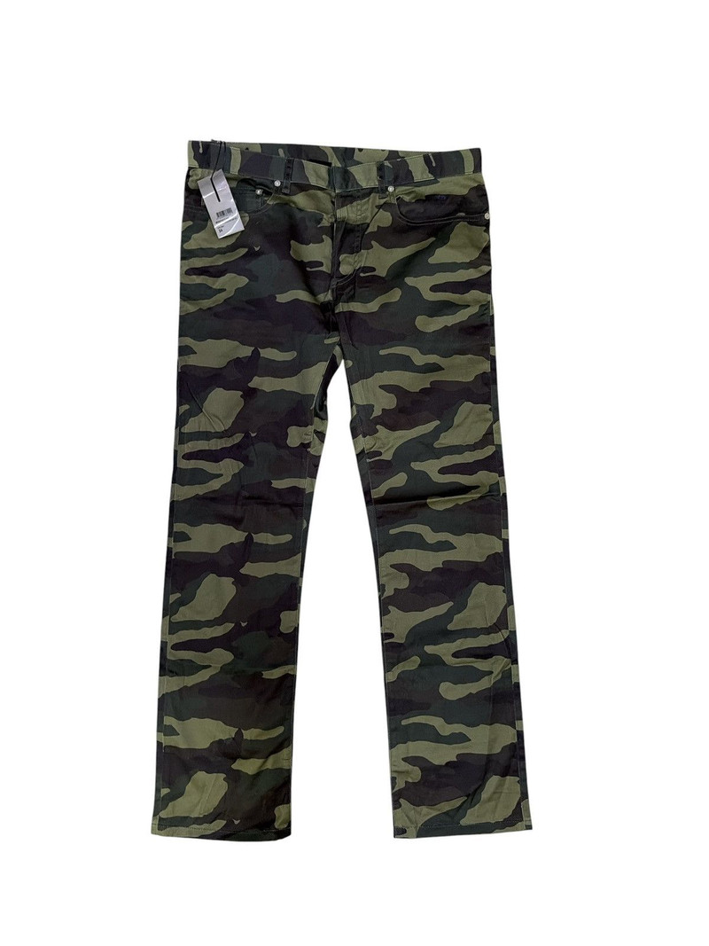 DIOR HOMME KRIS VAN ASSCHE STRETCH CAMO PANTS - 1