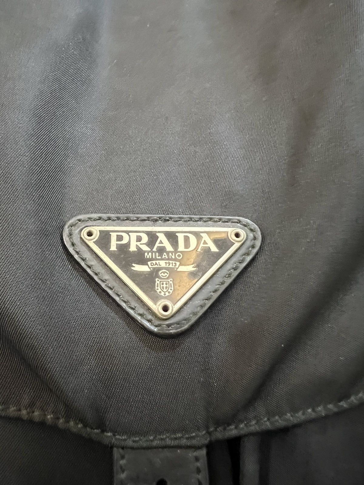 Vintage - Prada Nylon Black Bacpack - 8