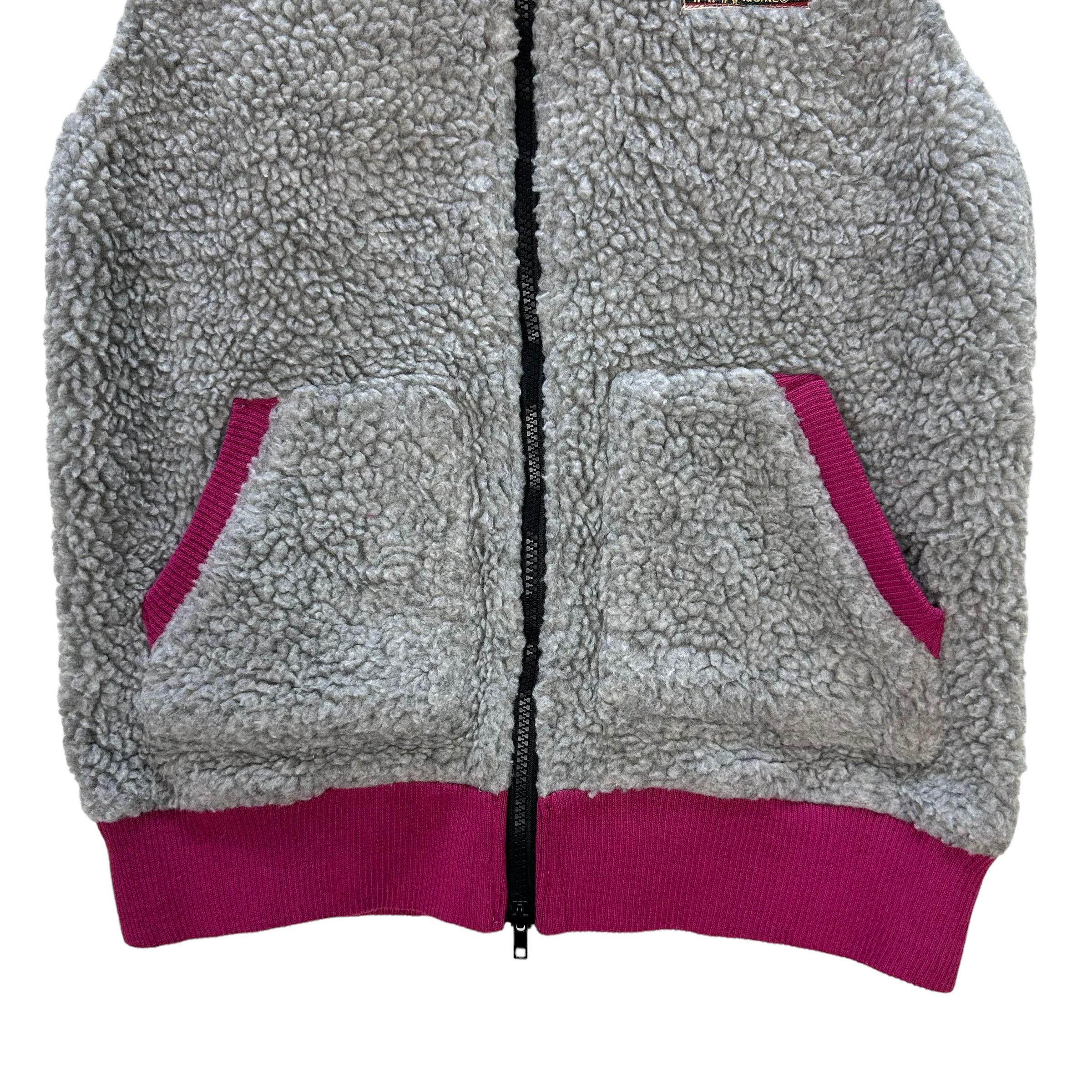 Vintage - TITICACA Deep Pile Fleece Hoodie Vest #9158-64 - 5