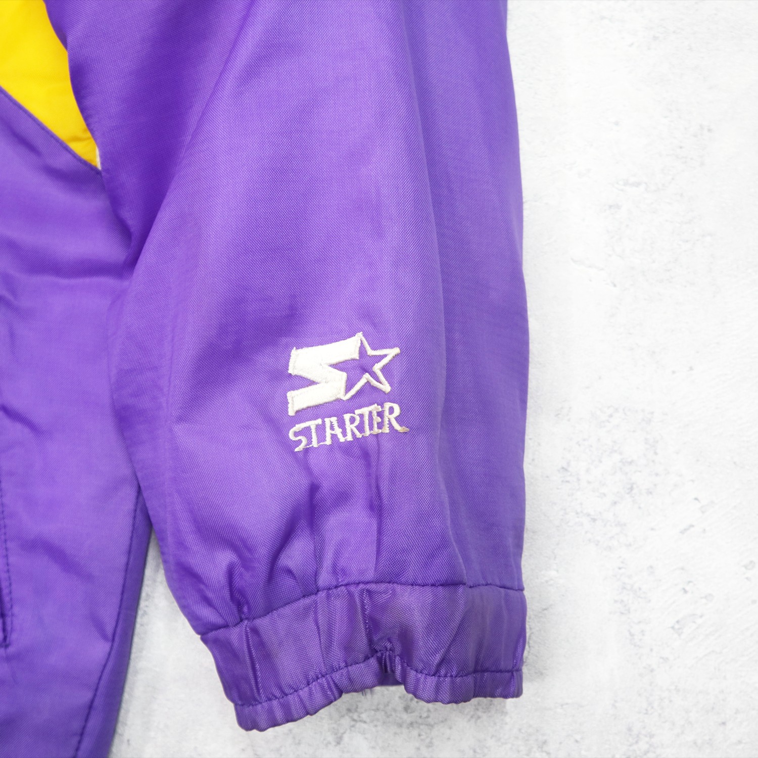 Vintage 90s NFL Starter Viking Minnesota Big Logo Bomber Windbreaker Jacket - 6