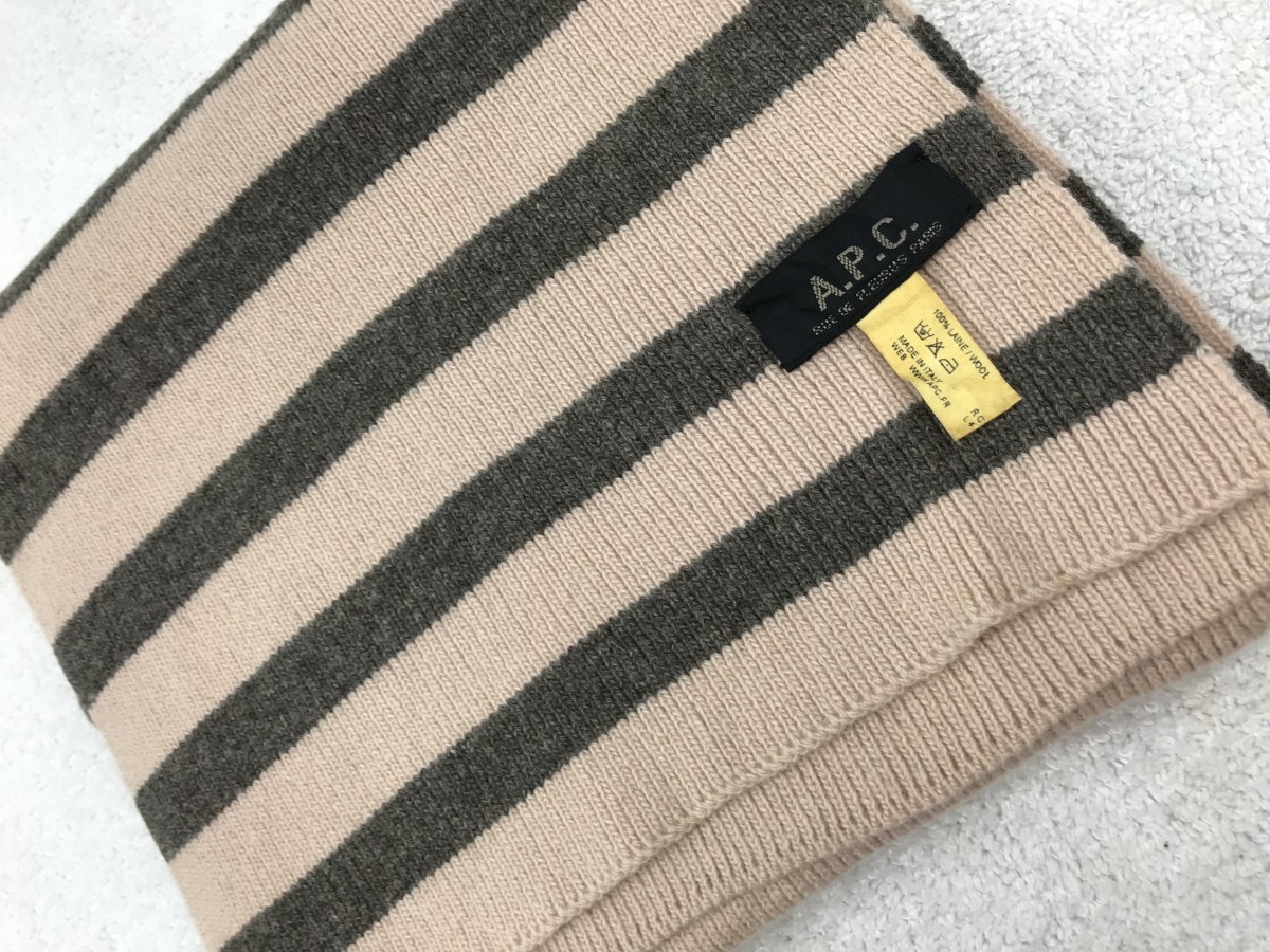 scarf muffler wool cashmere classic designer rare - 6