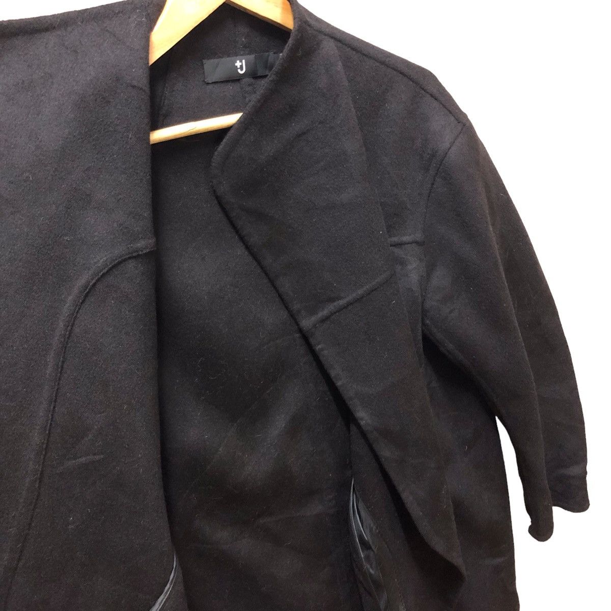 Uniqlo x jil sander +J black wool coat - 3