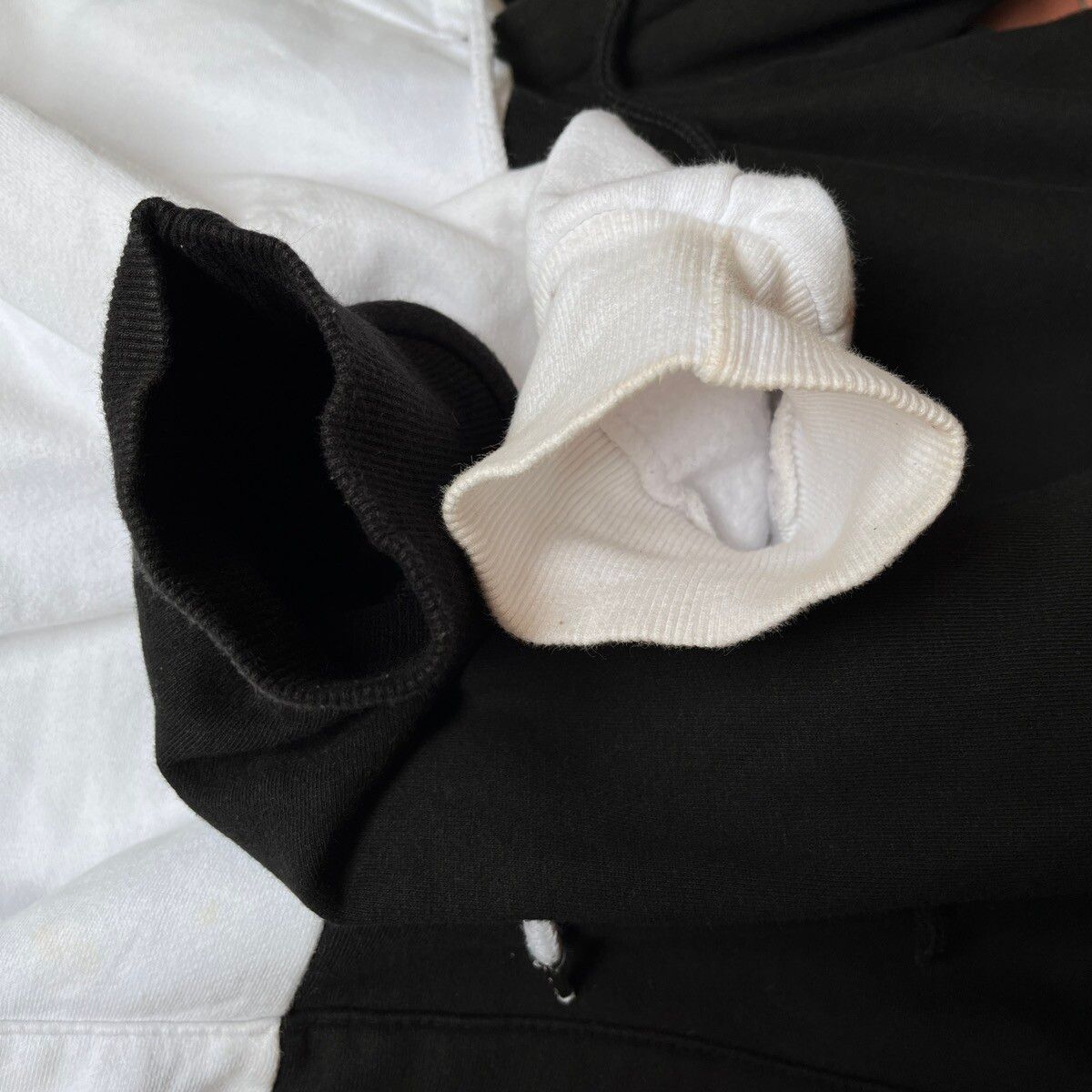 Vintage - Atti Black White Anarchy Embroidery Sweatshirts Hoodie - 9