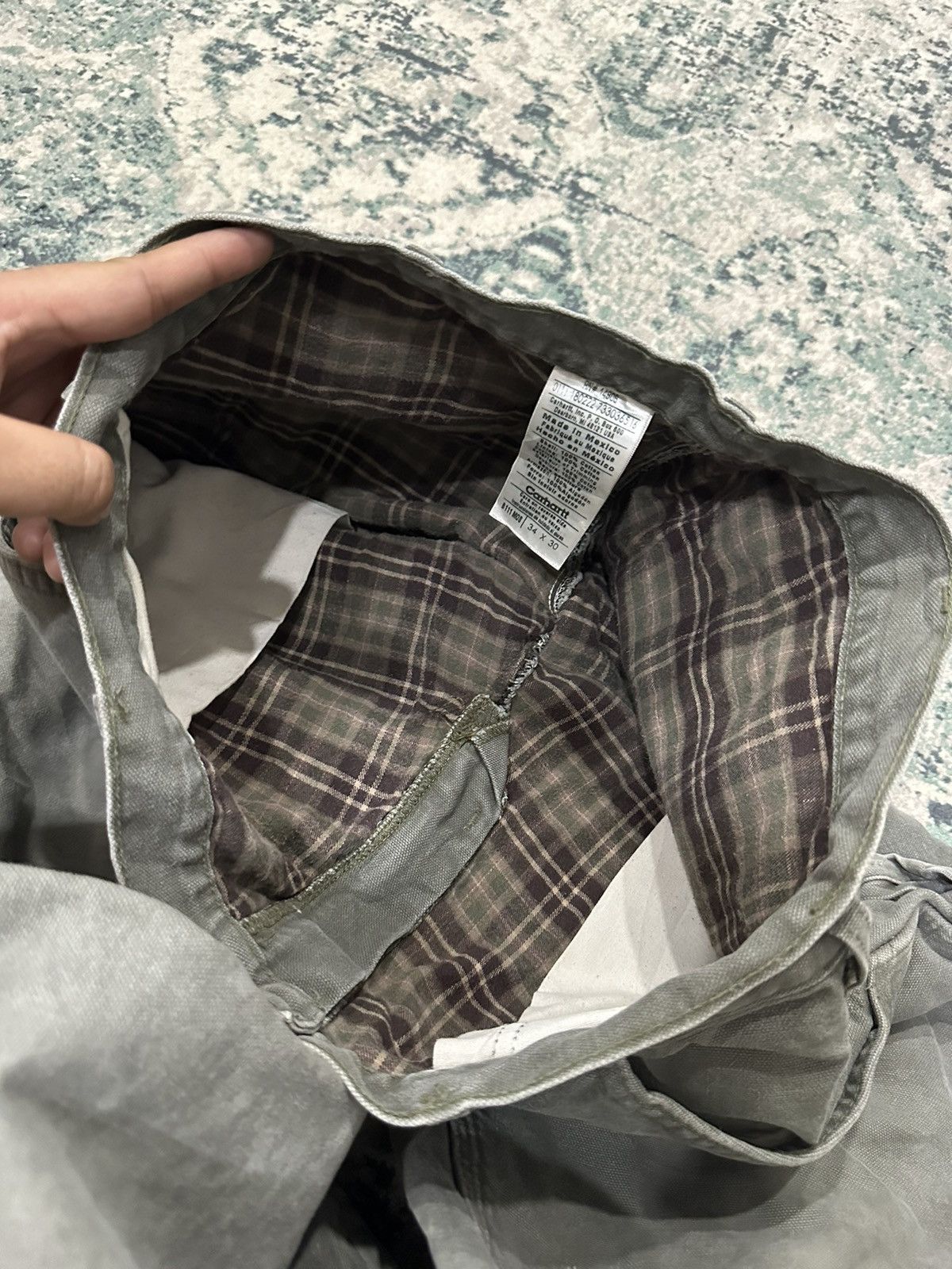 Vintage Carhatt Baggy Flannel-lined Pants - 12
