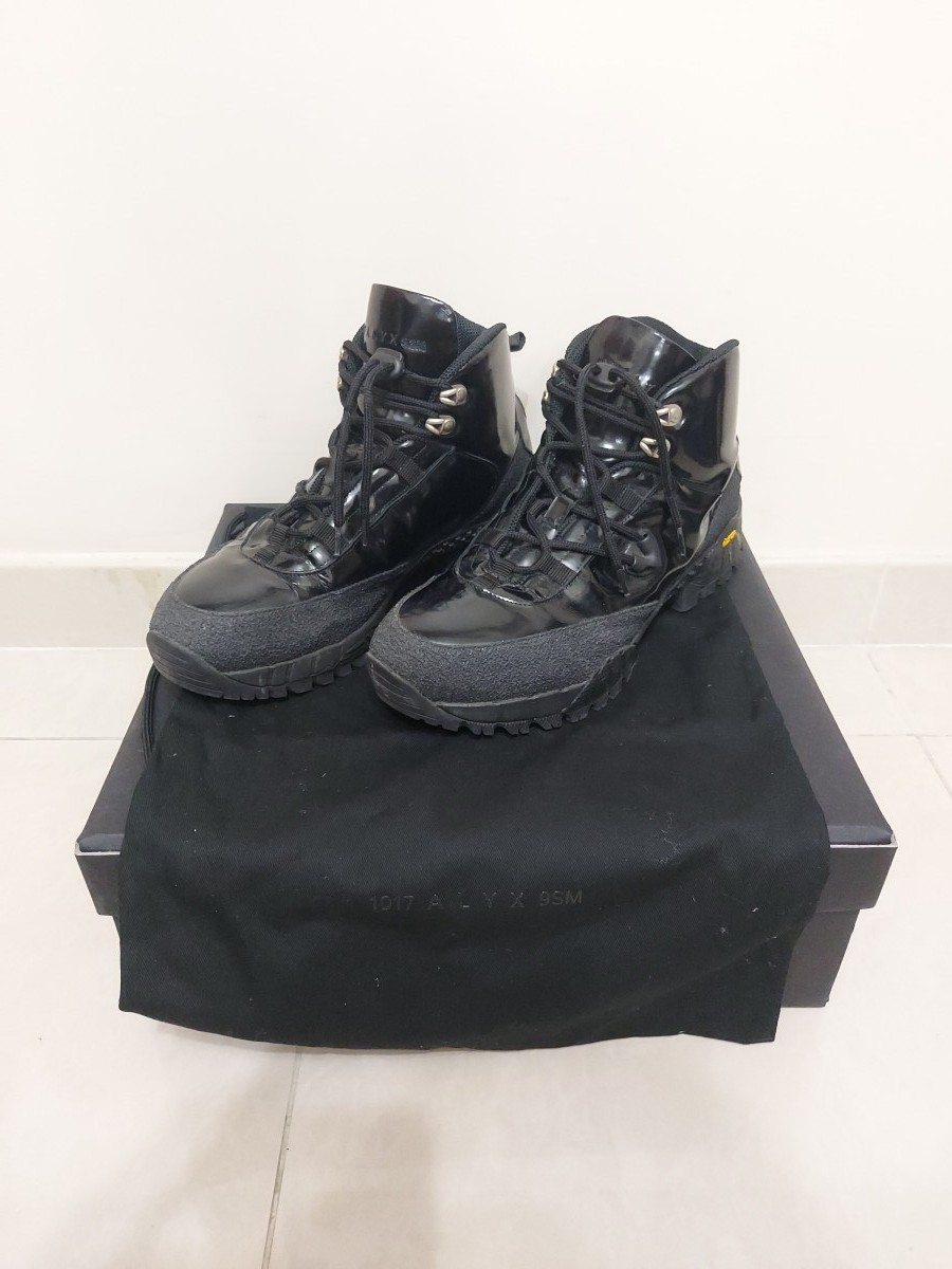 Patent Leather Vibram Hiking Boots - 1