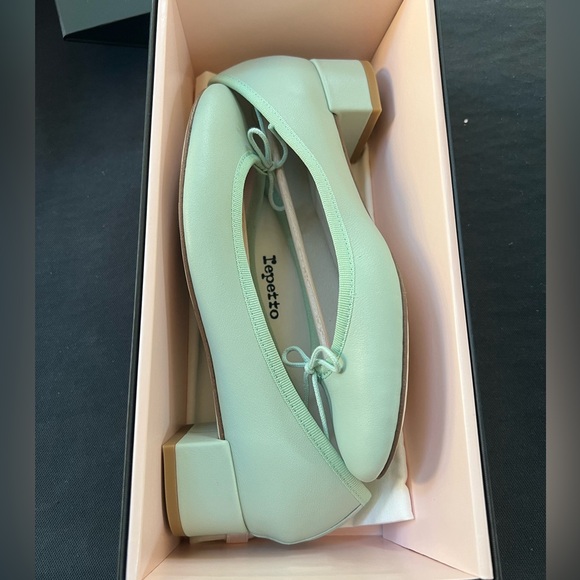 Repetto Camille Ballet Flat Heels Aqua Green EU 36 - 11