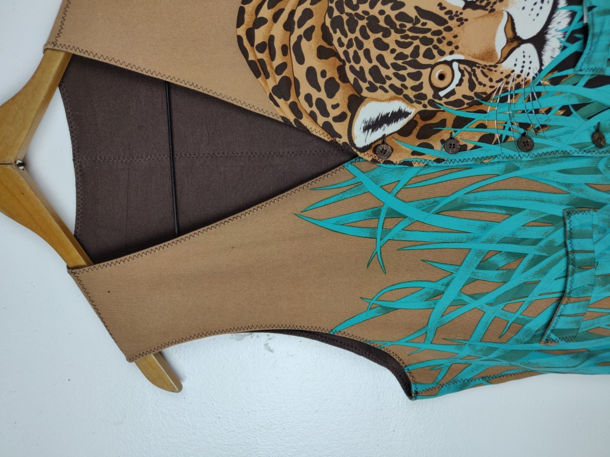 Art - Reversible Nature/Tiger Vest Jacket Outerwear - 4