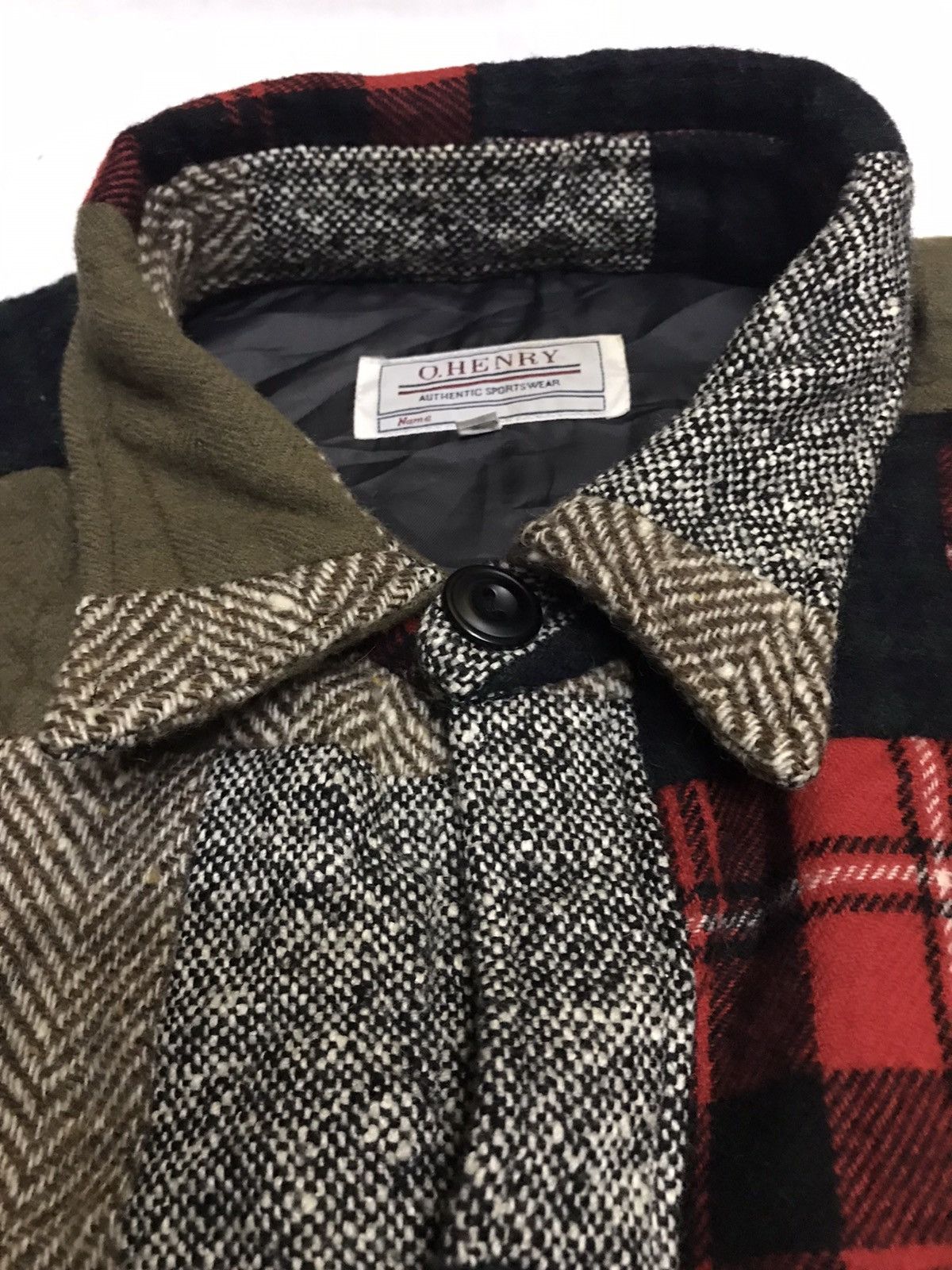 Brand - 🔥Rare Design🔥O.Henry Patch Work Woven Wool Jacket - 10