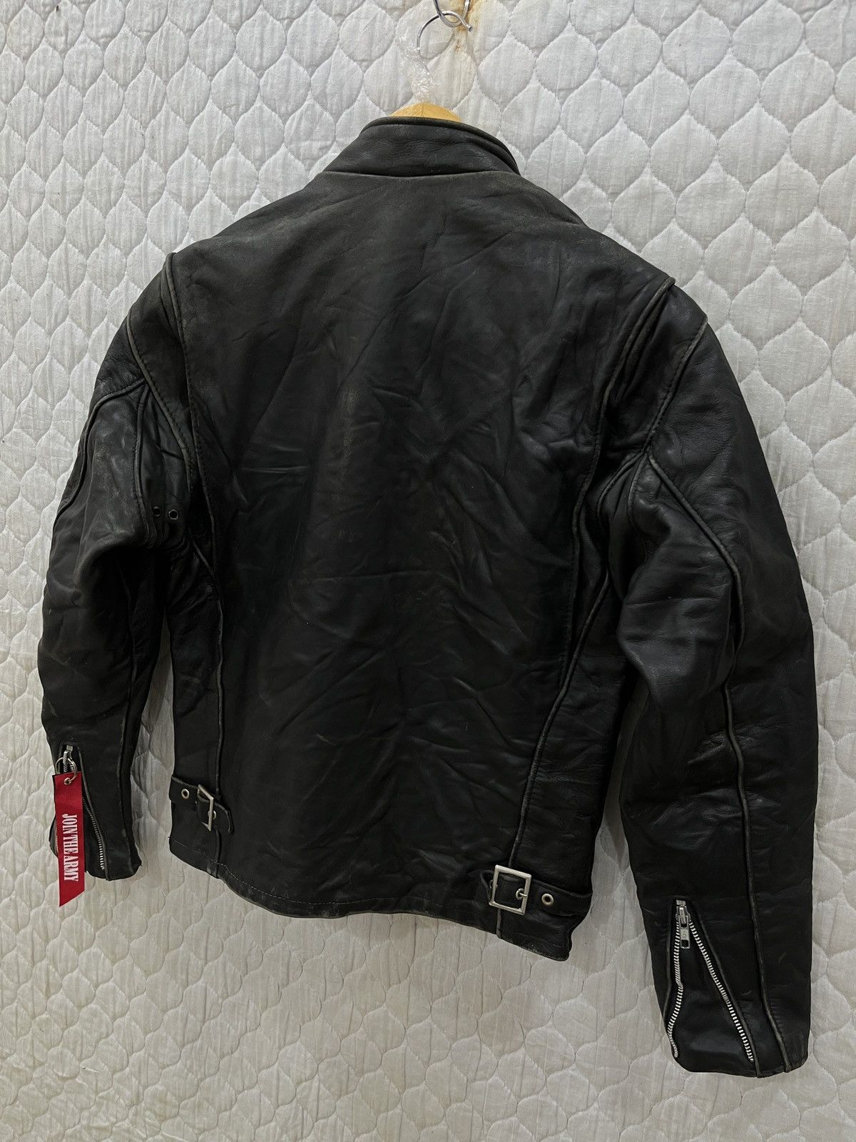 (Ttt). SCHOTT LEATHER RIDER JACKET - 5