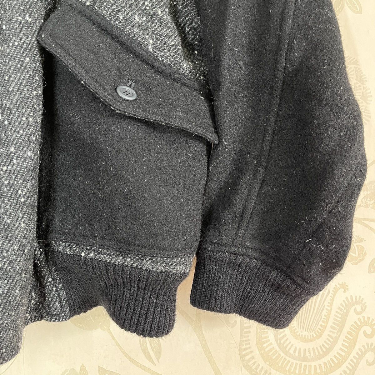 Vintage - Ithaca Bomber Knit Sweater Wool Japanese Designer - 9