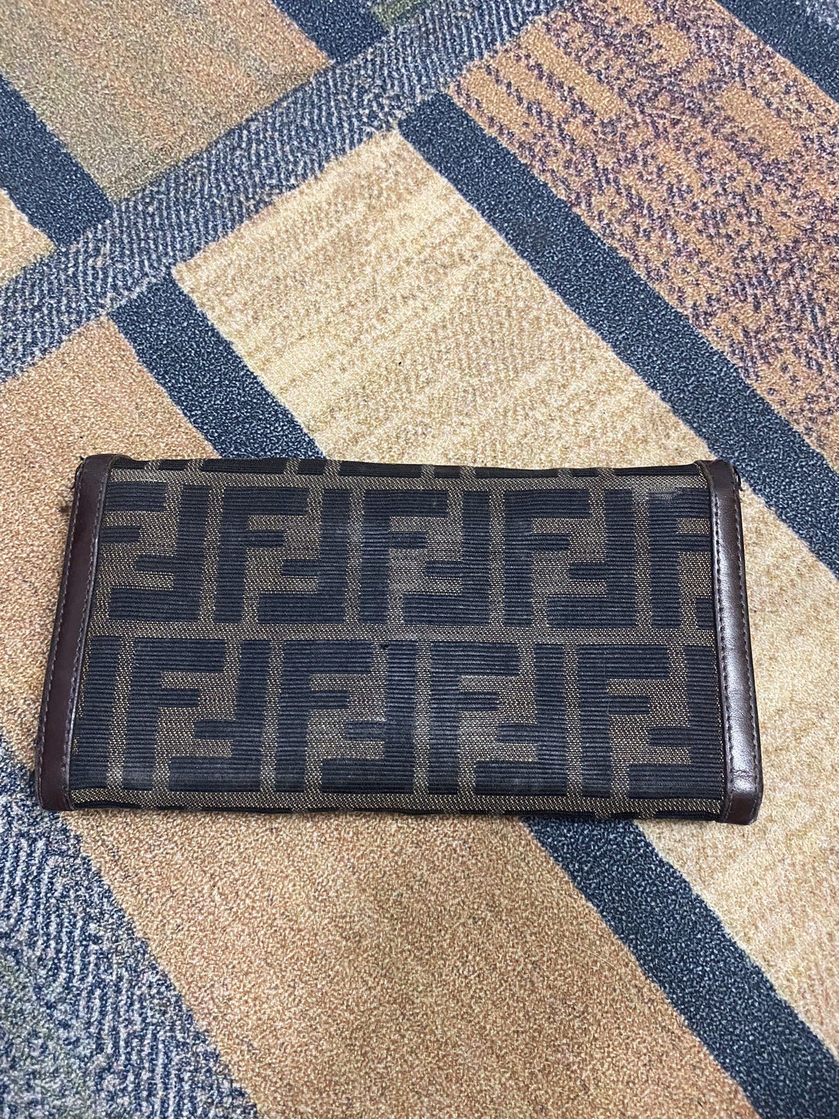 Authentic Fendi Zucca FF Monogram Long Wallet Clip - 2