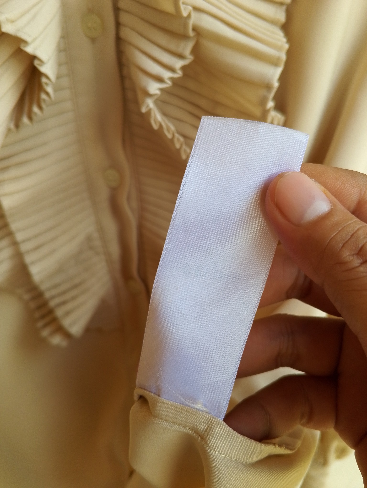 Celine vanilla double jabot blouse - 12