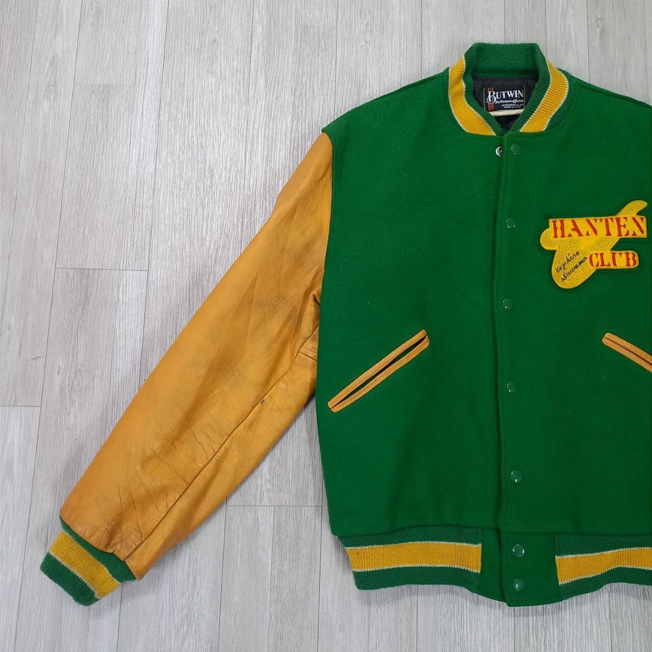 Union Made - HANTEN CLUB 1984 by BUTWIN USA Wool Leather Varsity Jacket - 9