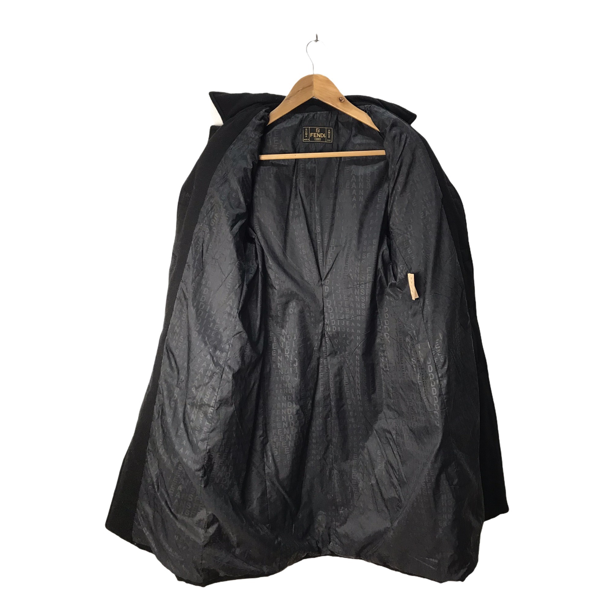 Vintage Fendi Jeans Wool Long Jacket - 3