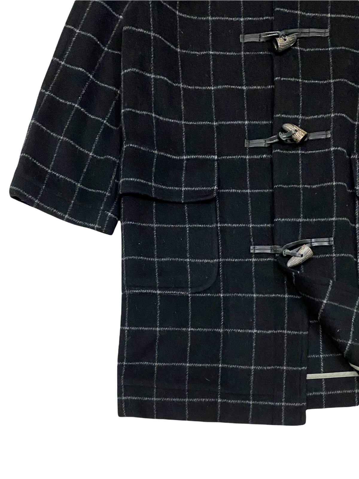 VINTAGE PAUL SMITH LONDON WOOL DUFFLE CHECK COATS UNISEX - 10