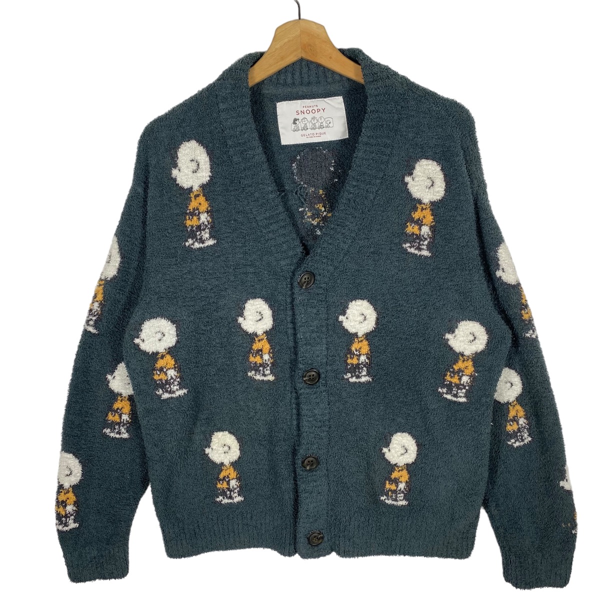 Peanuts - Vintage Japanese Brand X Peanuts Snoopy Fleece Cardigan - 4