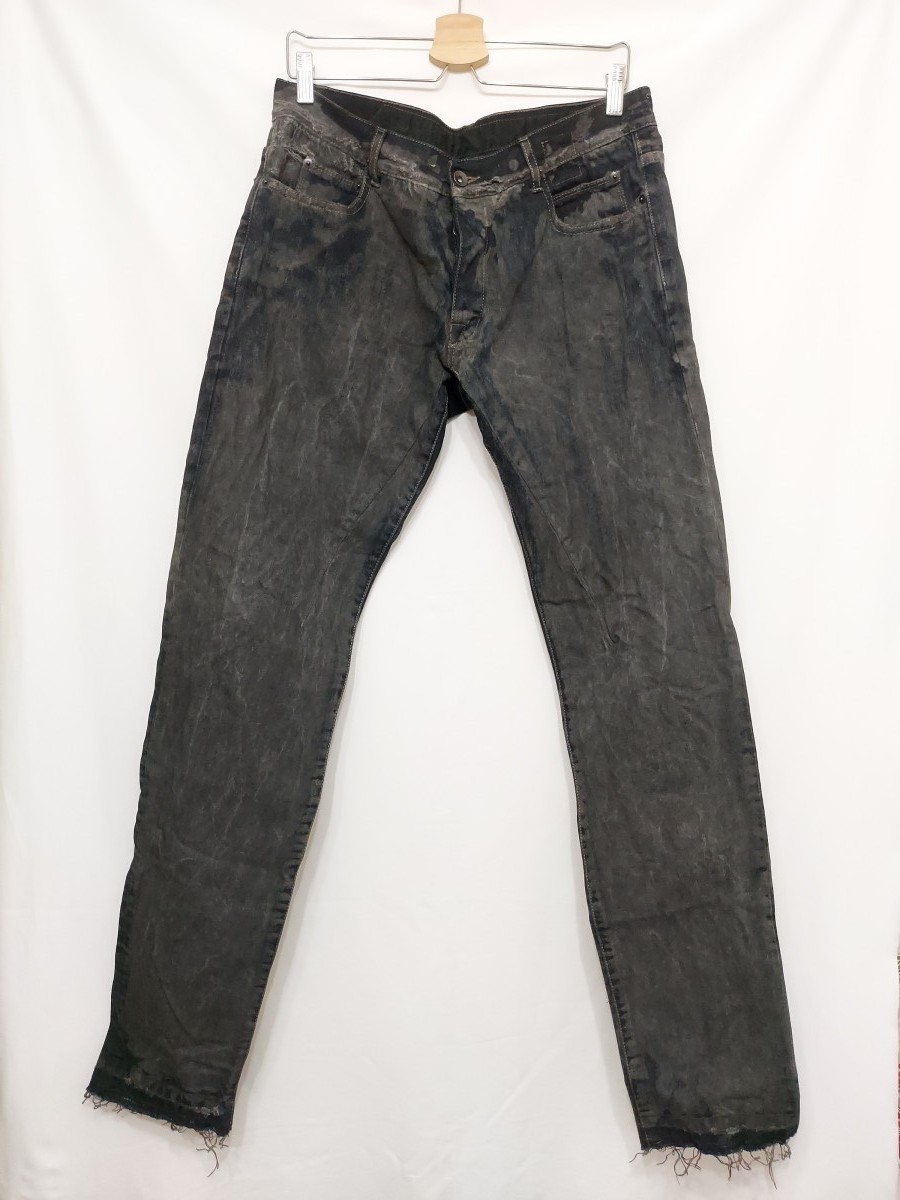 Dirt Dyed HOG Waxed Coat Distressed Detroit Denim Jeans - 1
