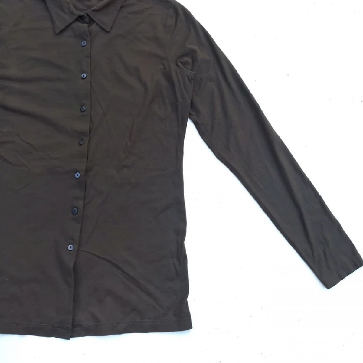 Olive Green Smooth Comfort Button Ups - 4