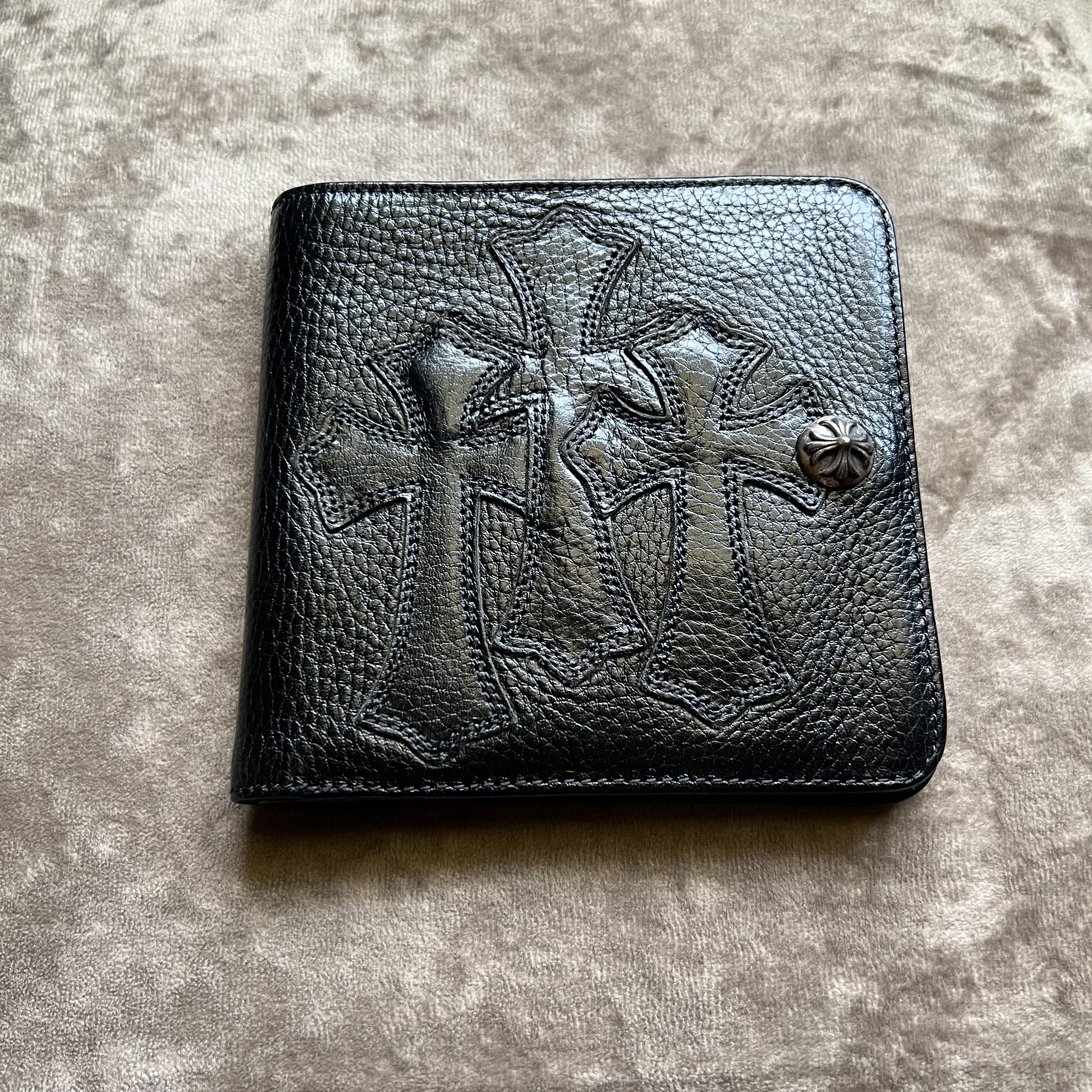 Chrome Hearts Bi Fold Cross Patch Wallet