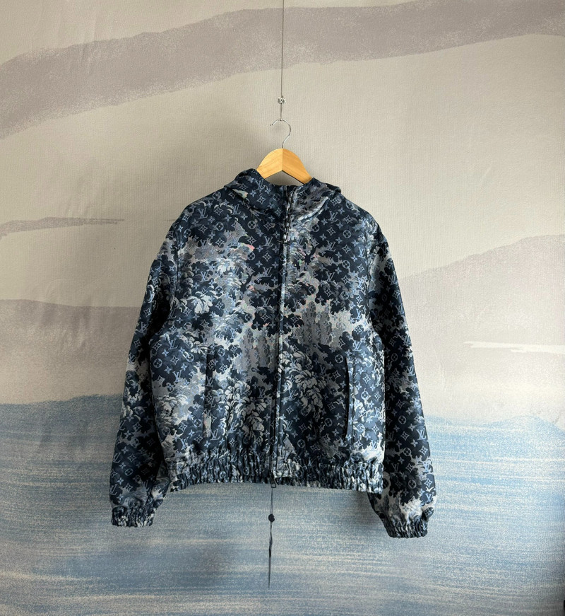 Louis Vuitton Louis Vuitton LV Tapestry Full Print Zip-up Denim