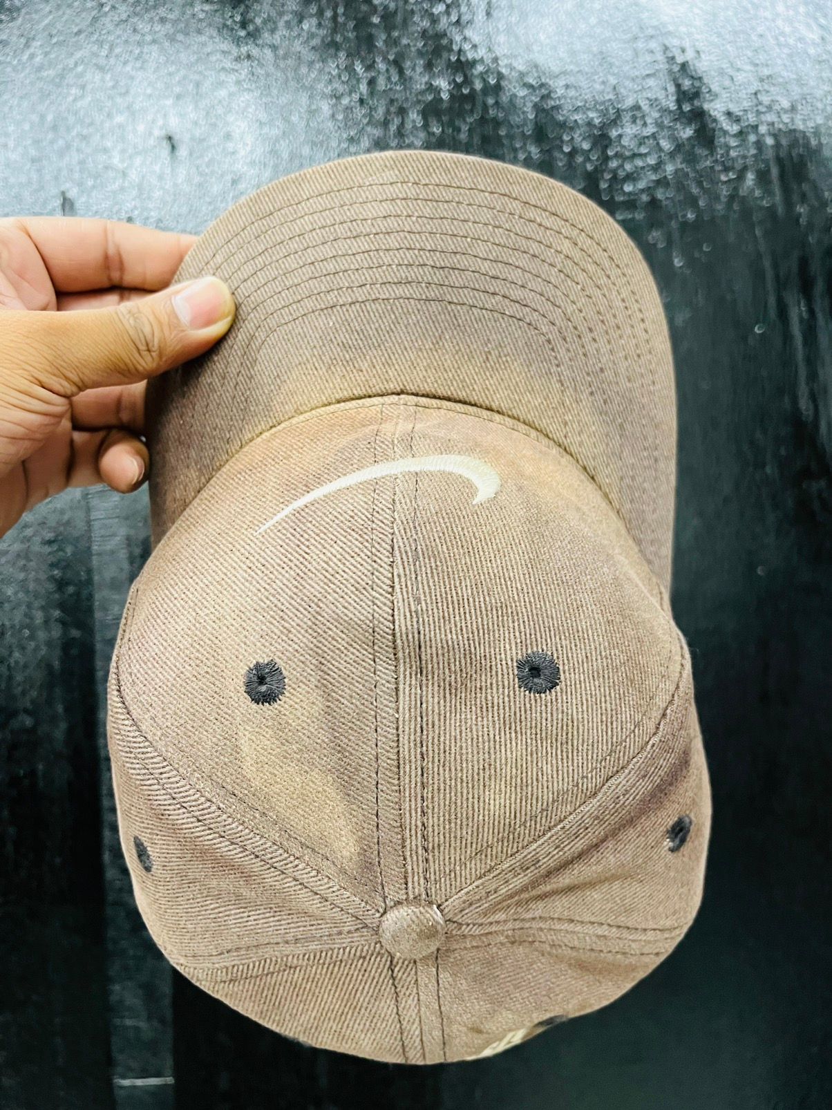 Vintage Nike Swoosh Fade Brown Cap - 5