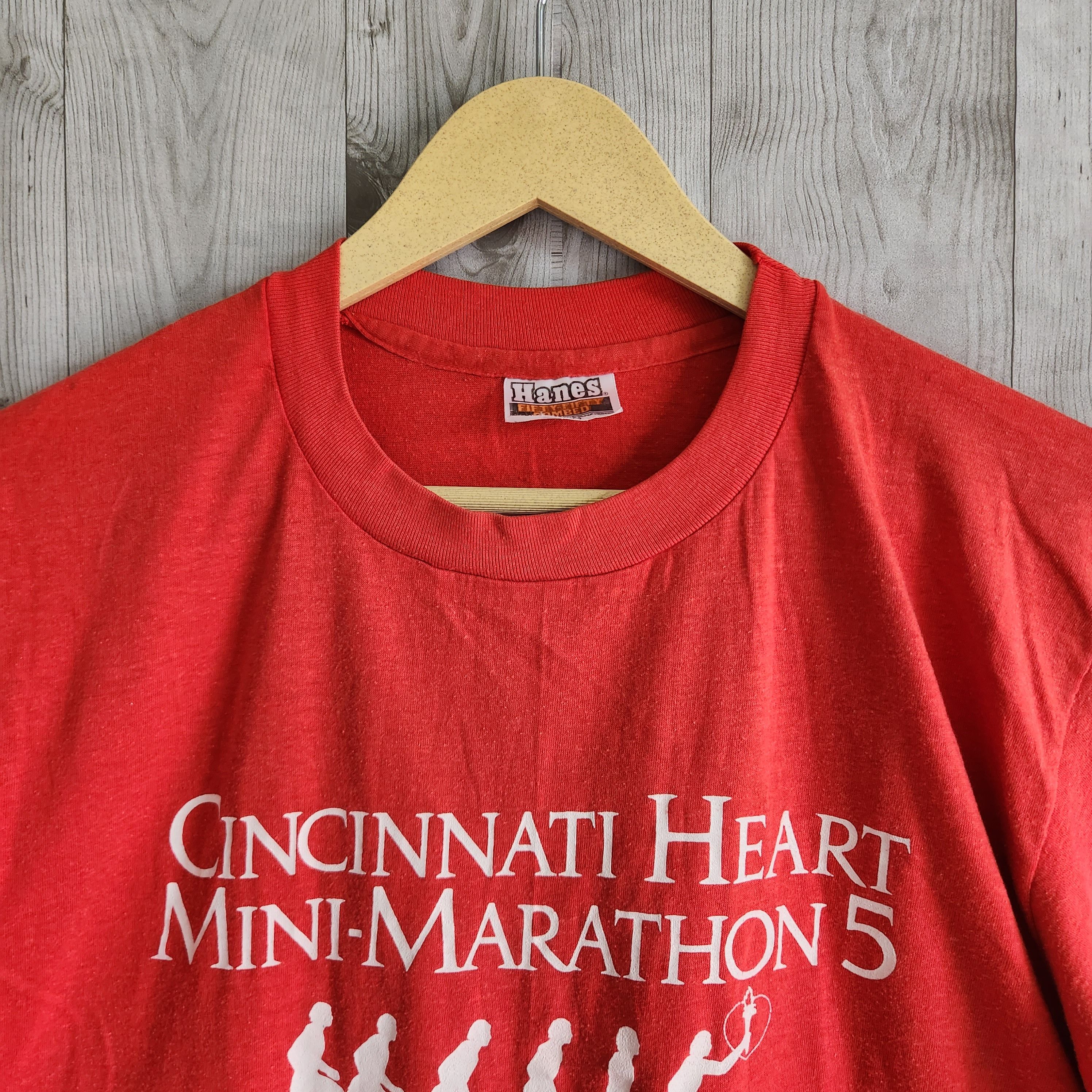 Vintage Cincinnati Heart Mini-Marathon TShirt 1980s - 14