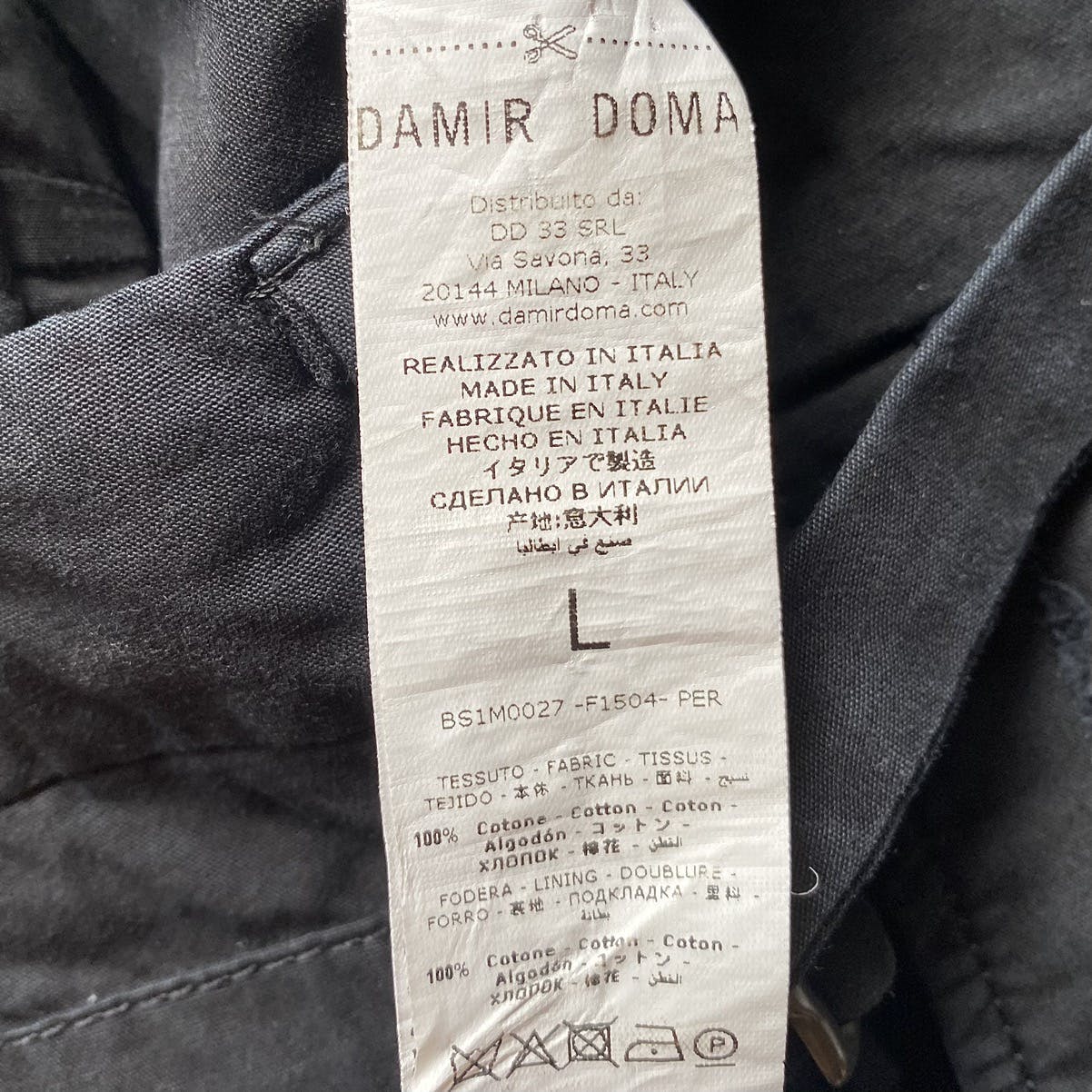 Damir Doma Black Gabardine Picasso Pants - 8