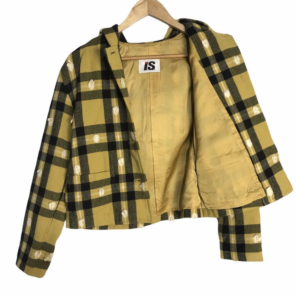 Vintage Issey miyake hooded wool crop jacket - 1