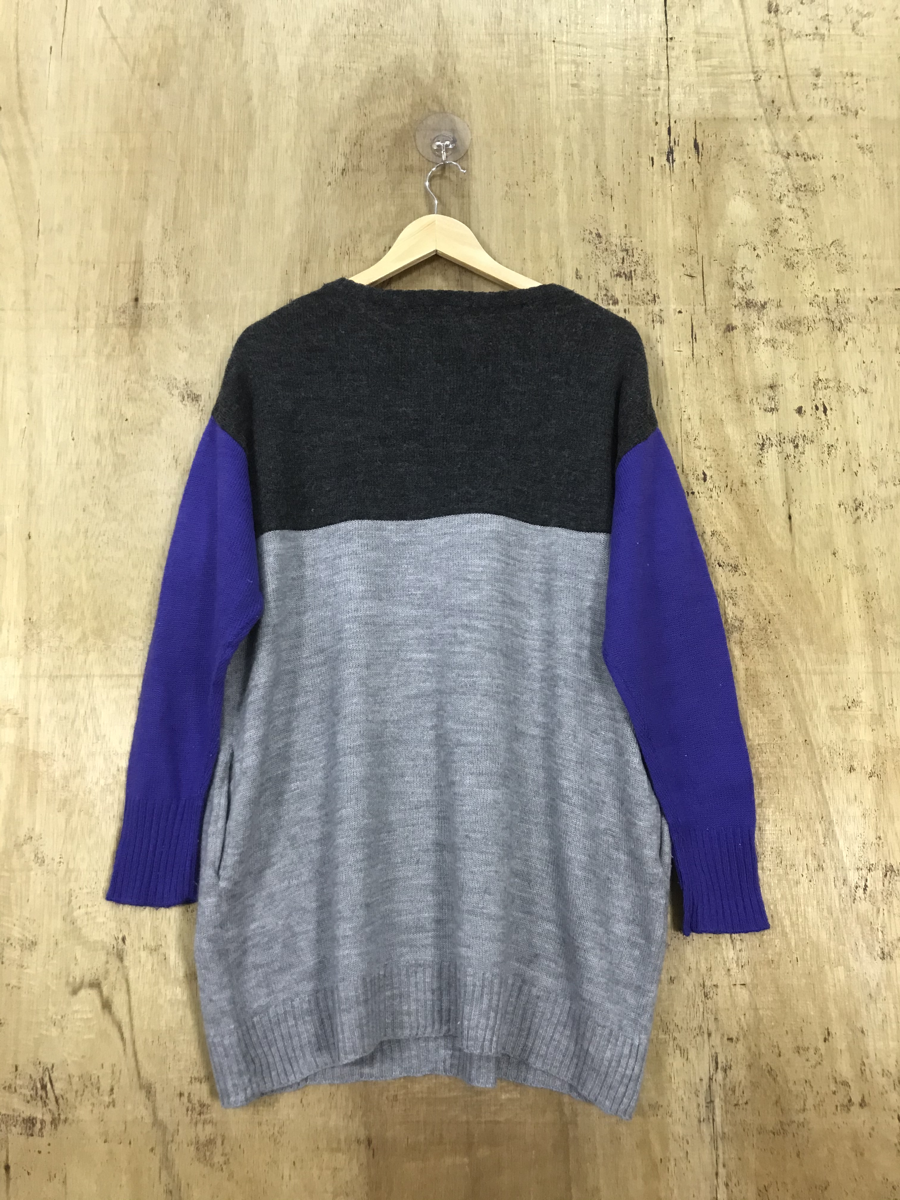 Streetwear - Jeanasis Baggy Colorblock Knit Sweater - 7