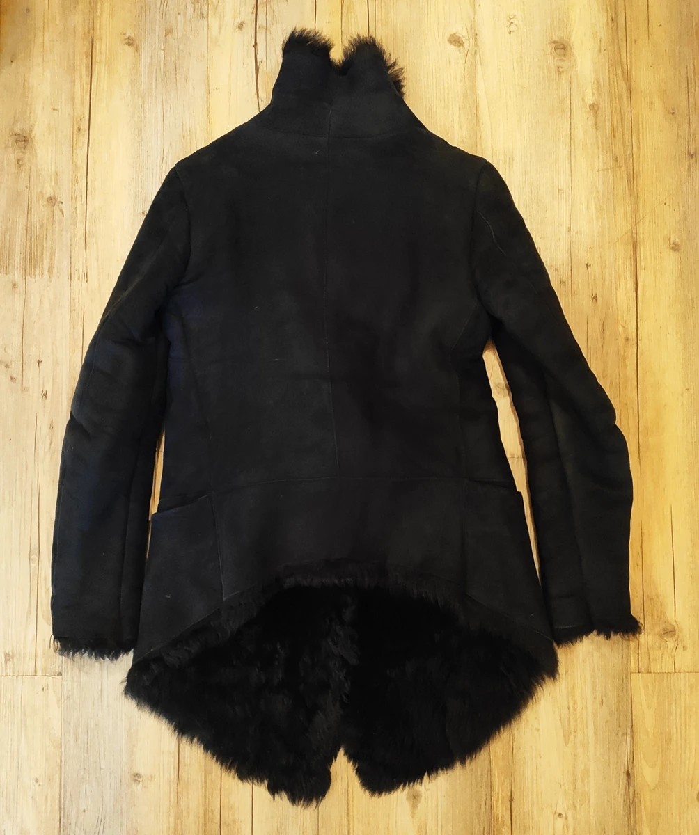 Giorgio Brato - Asymmetrical shearling coat/Like Isaac Sellam or Sacai - 4