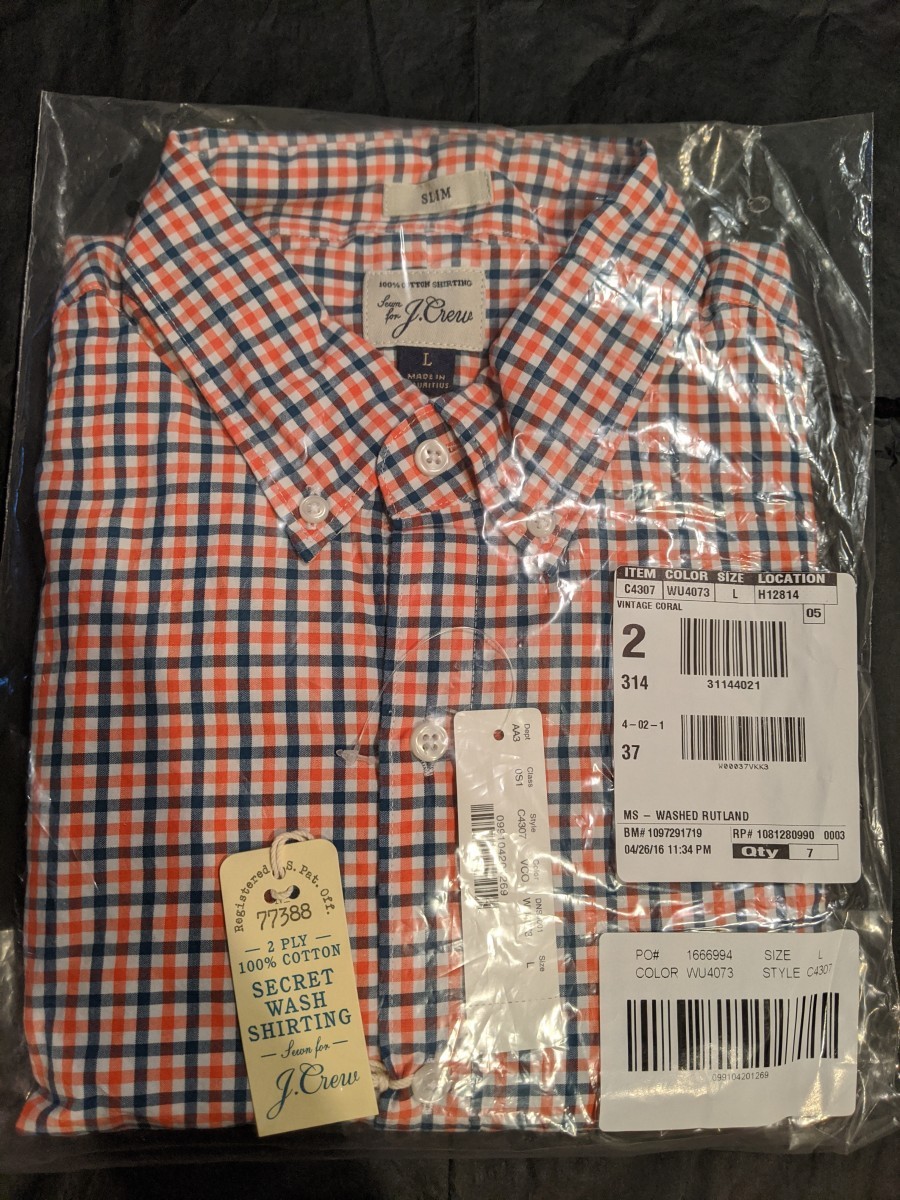 J.Crew - BNWT JCrew Plaid Button Down Large - 1