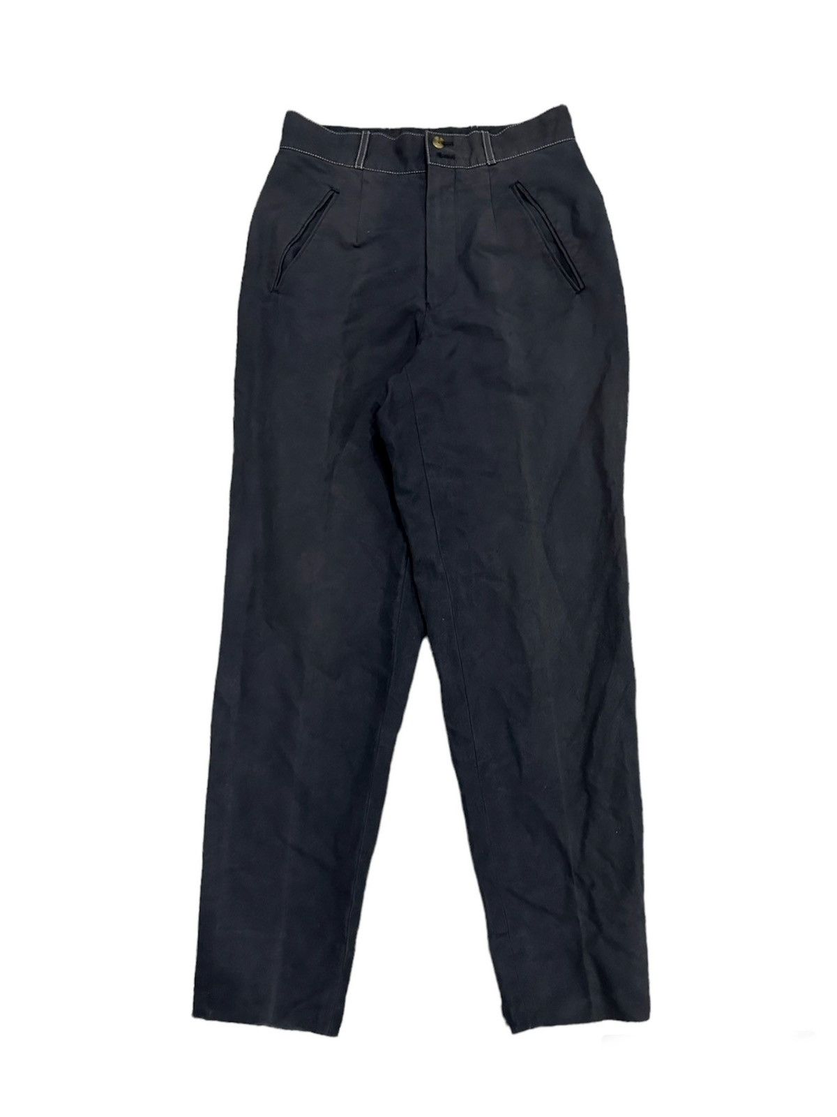Jean Paul Gaultier Trousers Black Faded Pant - 1