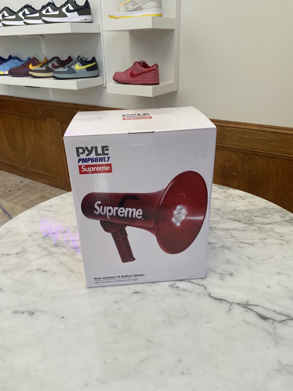 Supreme Supreme Red Box Logo Waterproof Megaphone | eluxive | REVERSIBLE