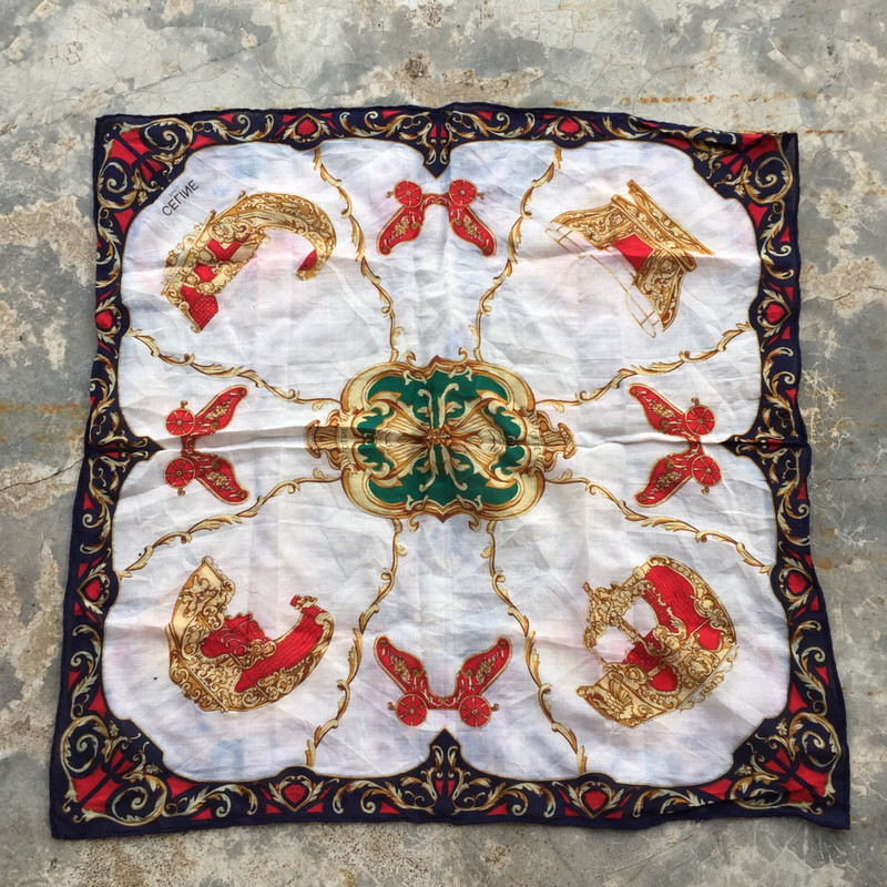 Celine Horse Carriage Handkerchief - 1