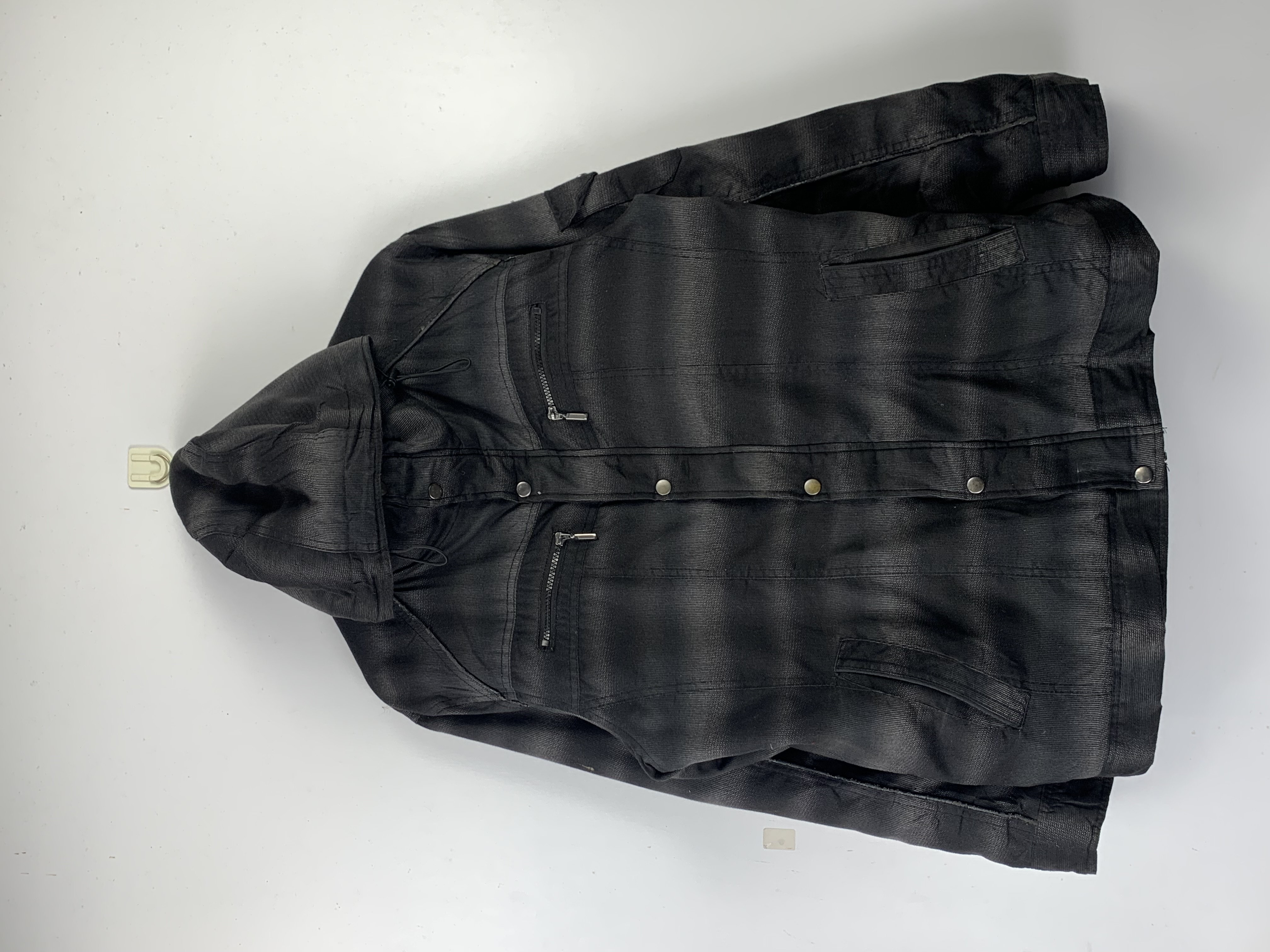 Vintage - Vintage Japanese Brand Shadow Striped Puffer Jacket - 1